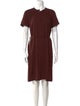 Dries Van Noten Crew Neck Knee-Length Dress