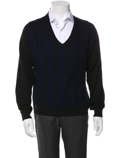 Dries Van Noten Wool V-Neck Pullover
