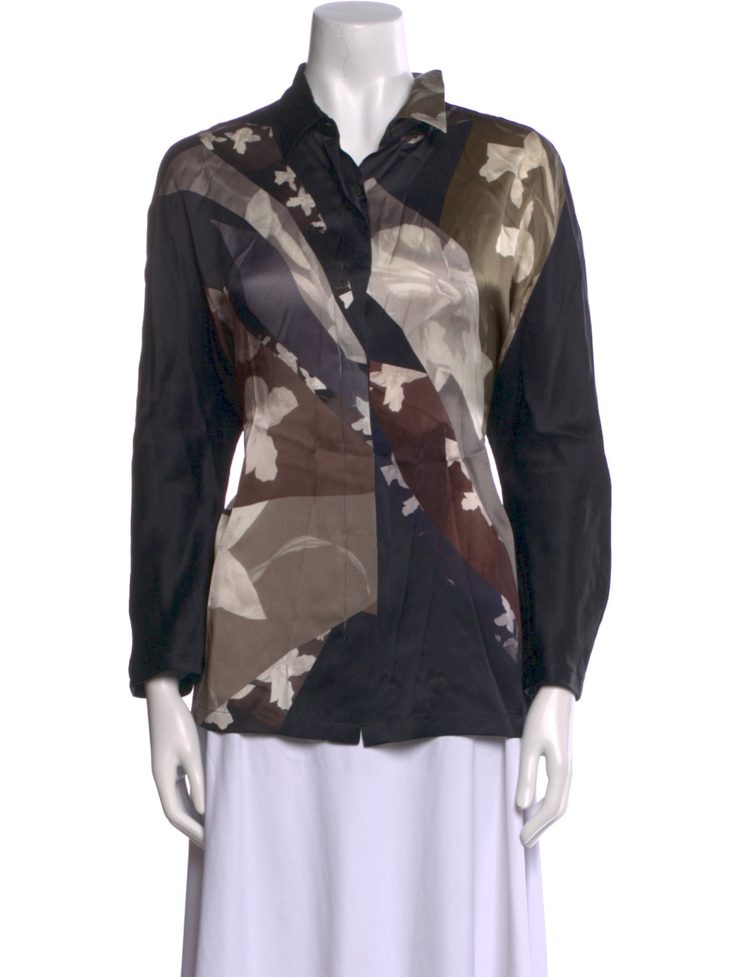 Dries Van Noten Silk Printed Blouse