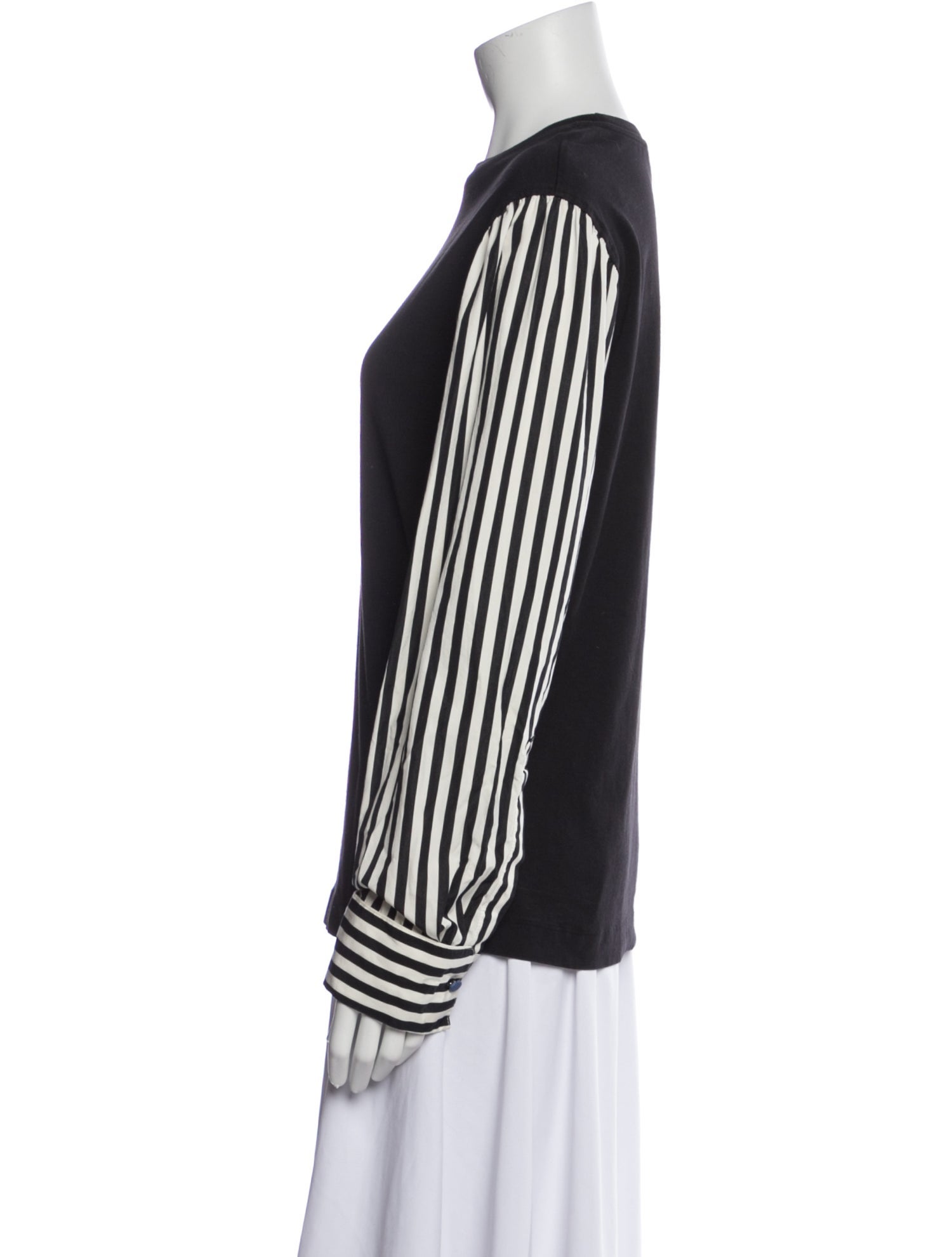 Dries Van Noten Striped Crew Neck Sweatshirt