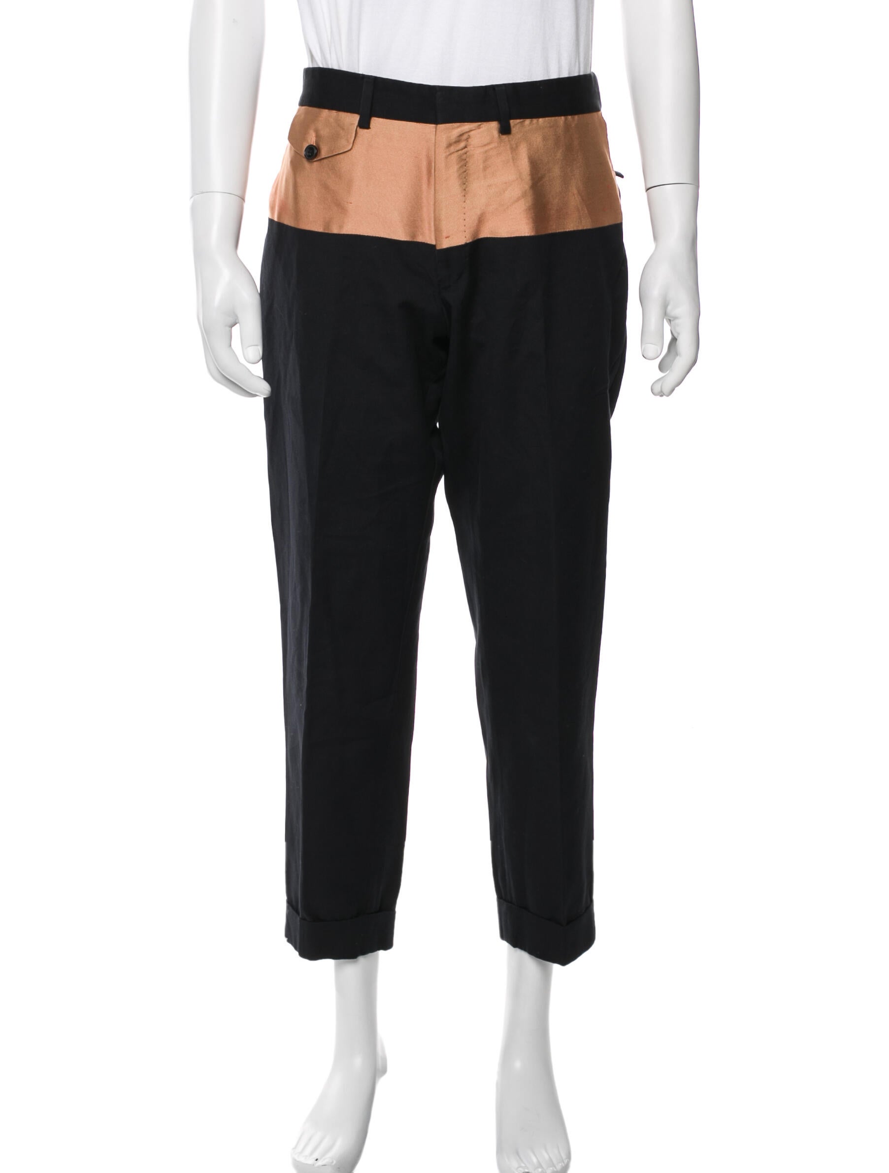 Dries Van Noten Colorblock Pattern Pants