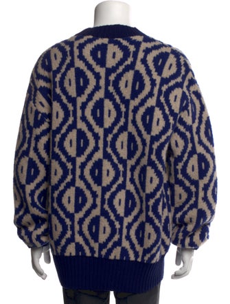 Dries Van Noten Printed Mock Neck Pullover