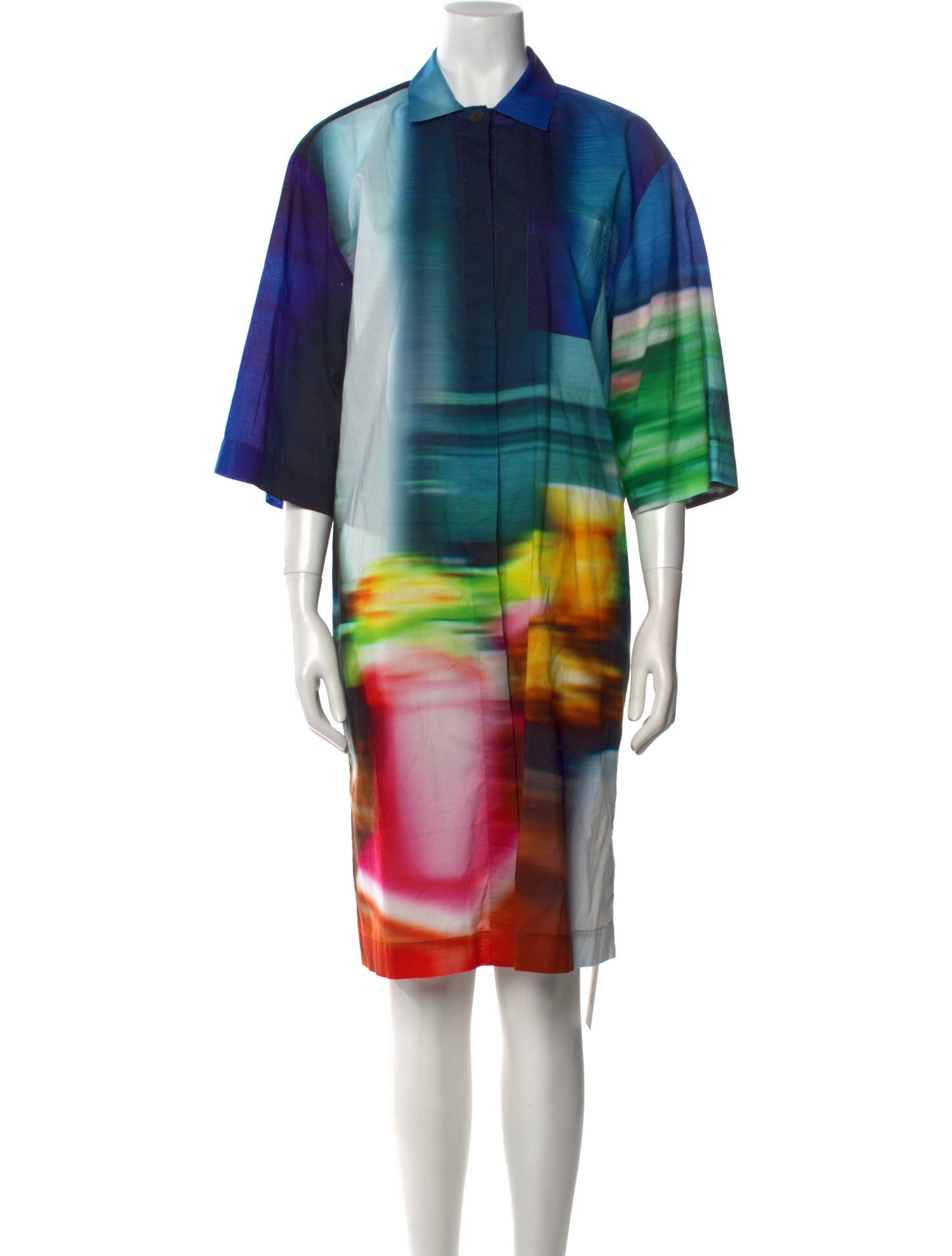 Dries Van Noten Printed Knee-Length Dress