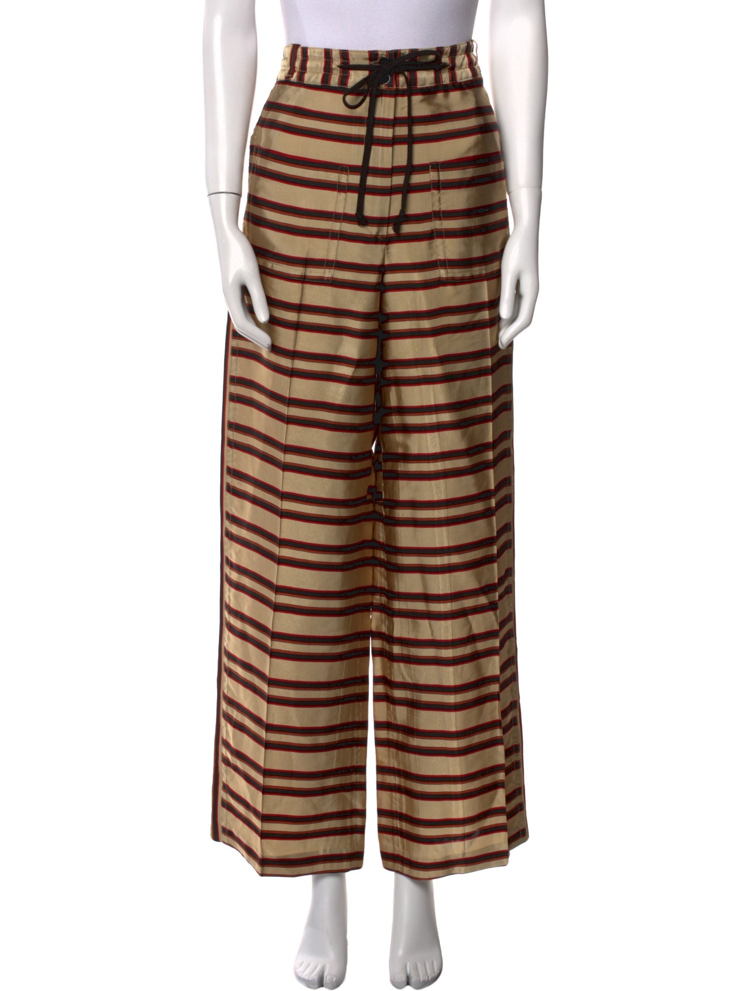 Dries Van Noten Striped Wide Leg Pants