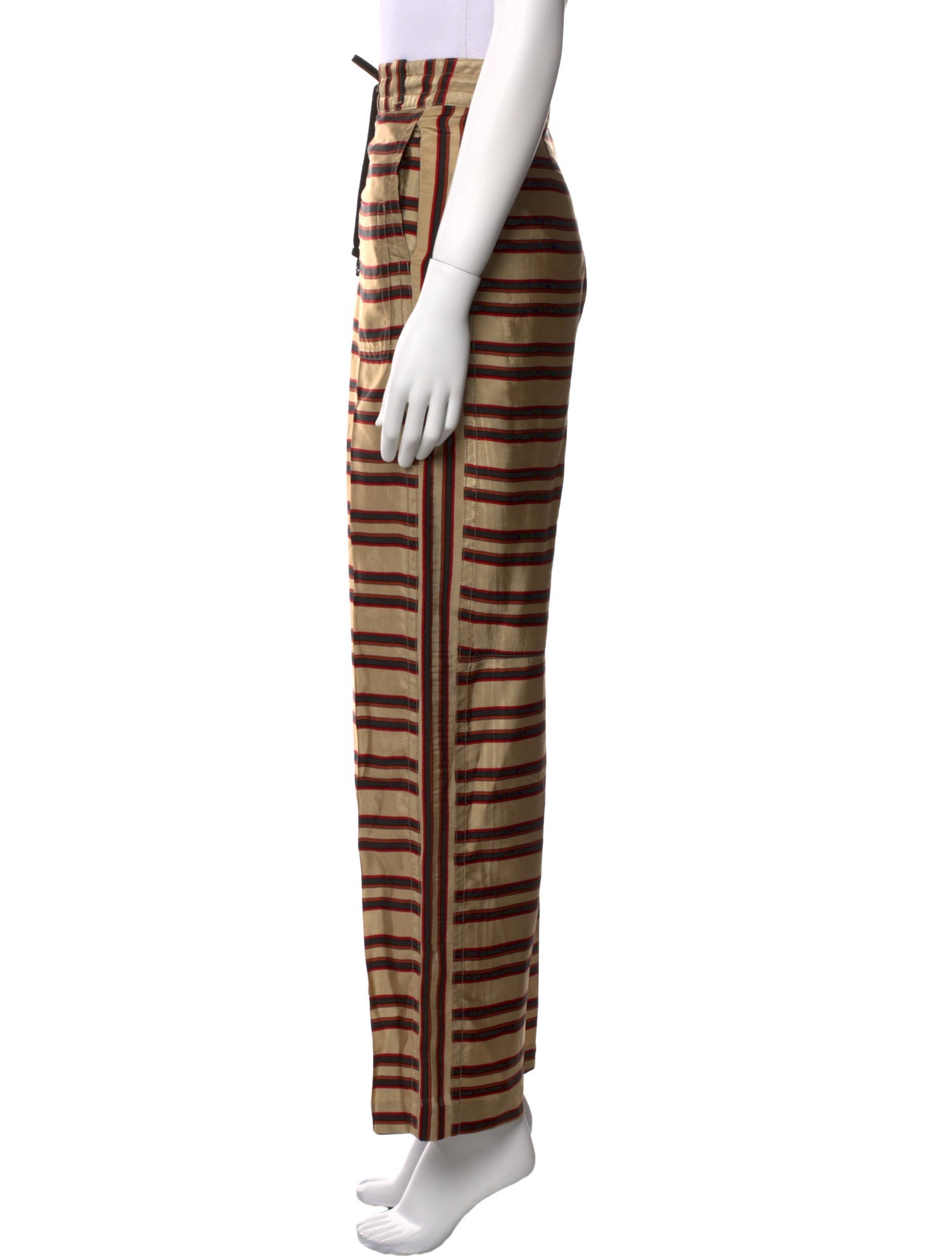 Dries Van Noten Striped Wide Leg Pants