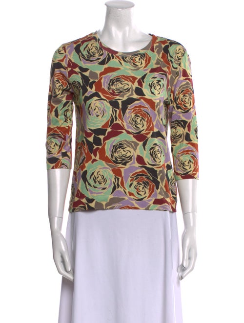 Dries Van Noten Printed Scoop Neck Top