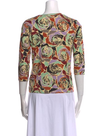 Dries Van Noten Printed Scoop Neck Top