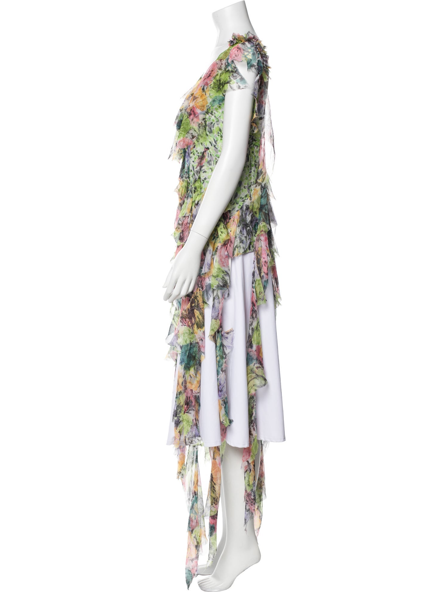 Dries Van Noten Silk Floral Print Tunic w/ Tags