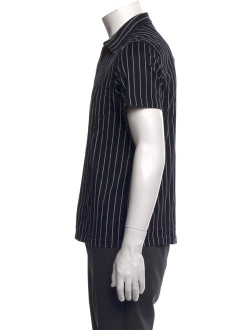 Dries Van Noten Striped Short Sleeve Shirt
