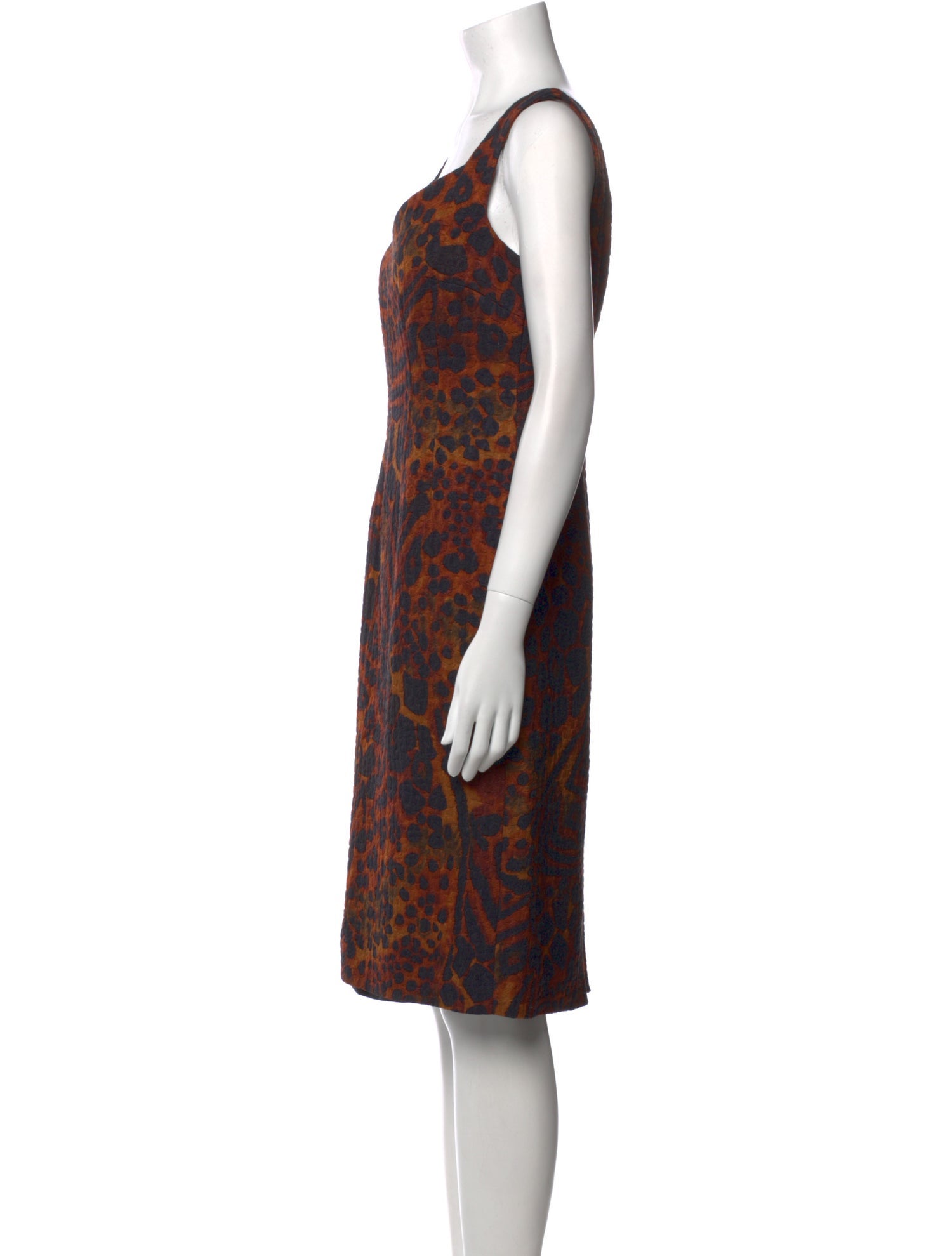 Dries Van Noten Printed Knee-Length Dress w/ Tags