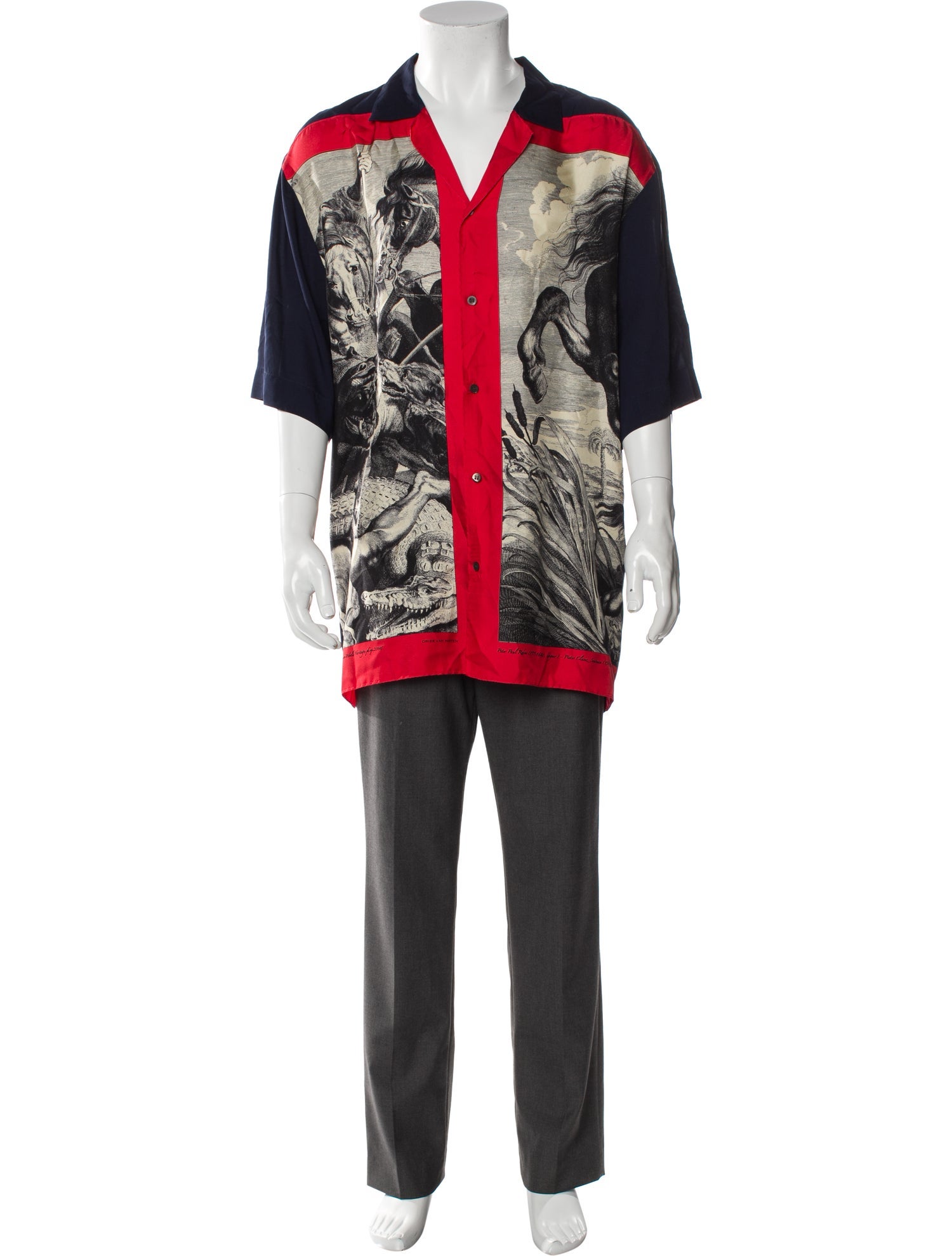 Dries Van Noten Silk Printed Shirt
