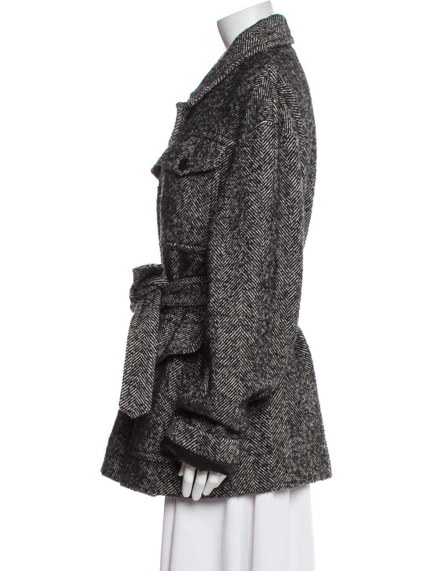 Dries Van Noten Wool Printed Coat
