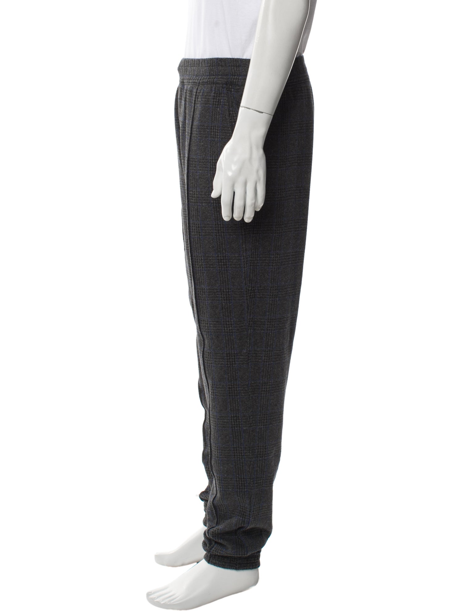 Dries Van Noten Plaid Print Joggers