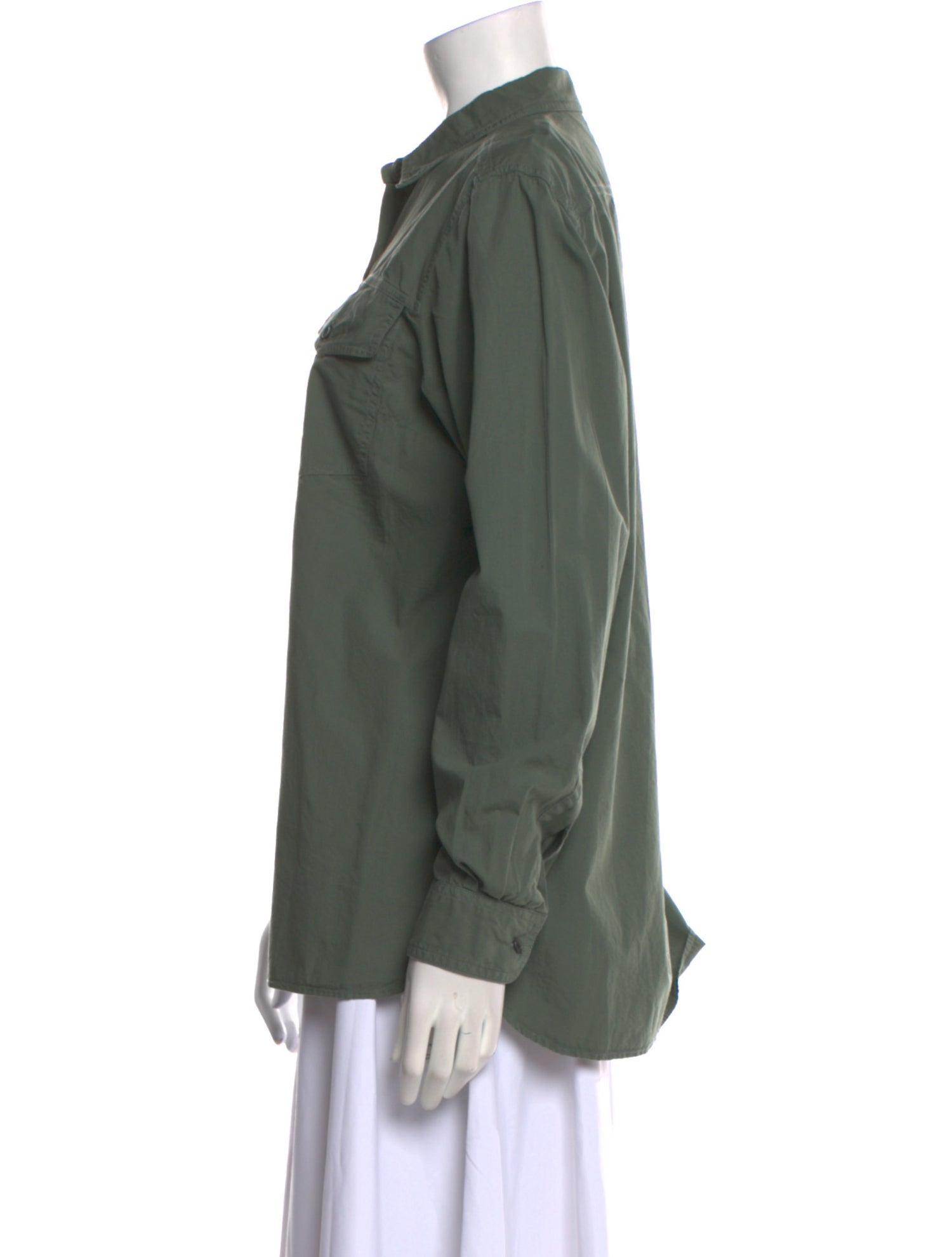 Dries Van Noten Long Sleeve Button-Up Top