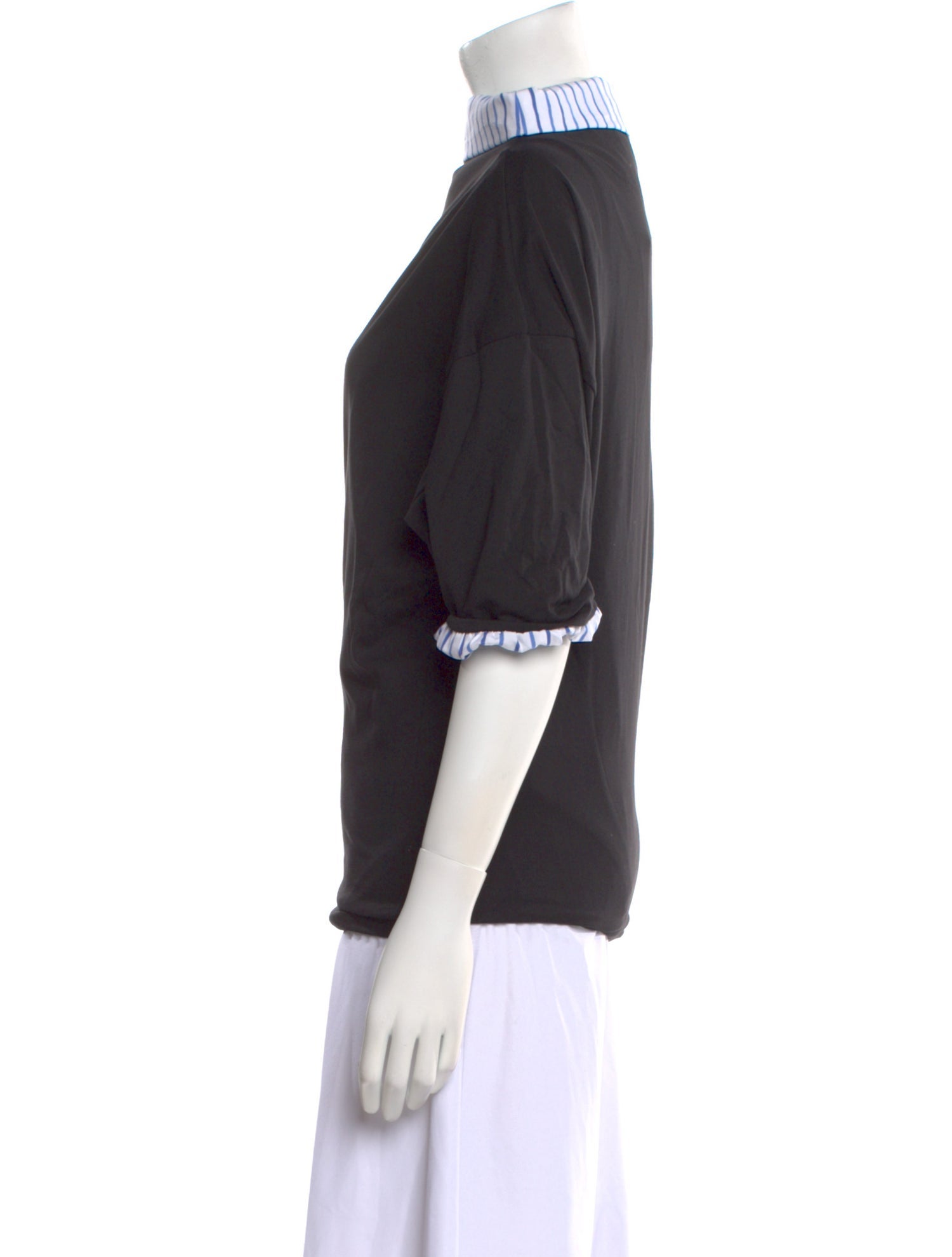 Dries Van Noten Mock Neck Short Sleeve Top w/ Tags