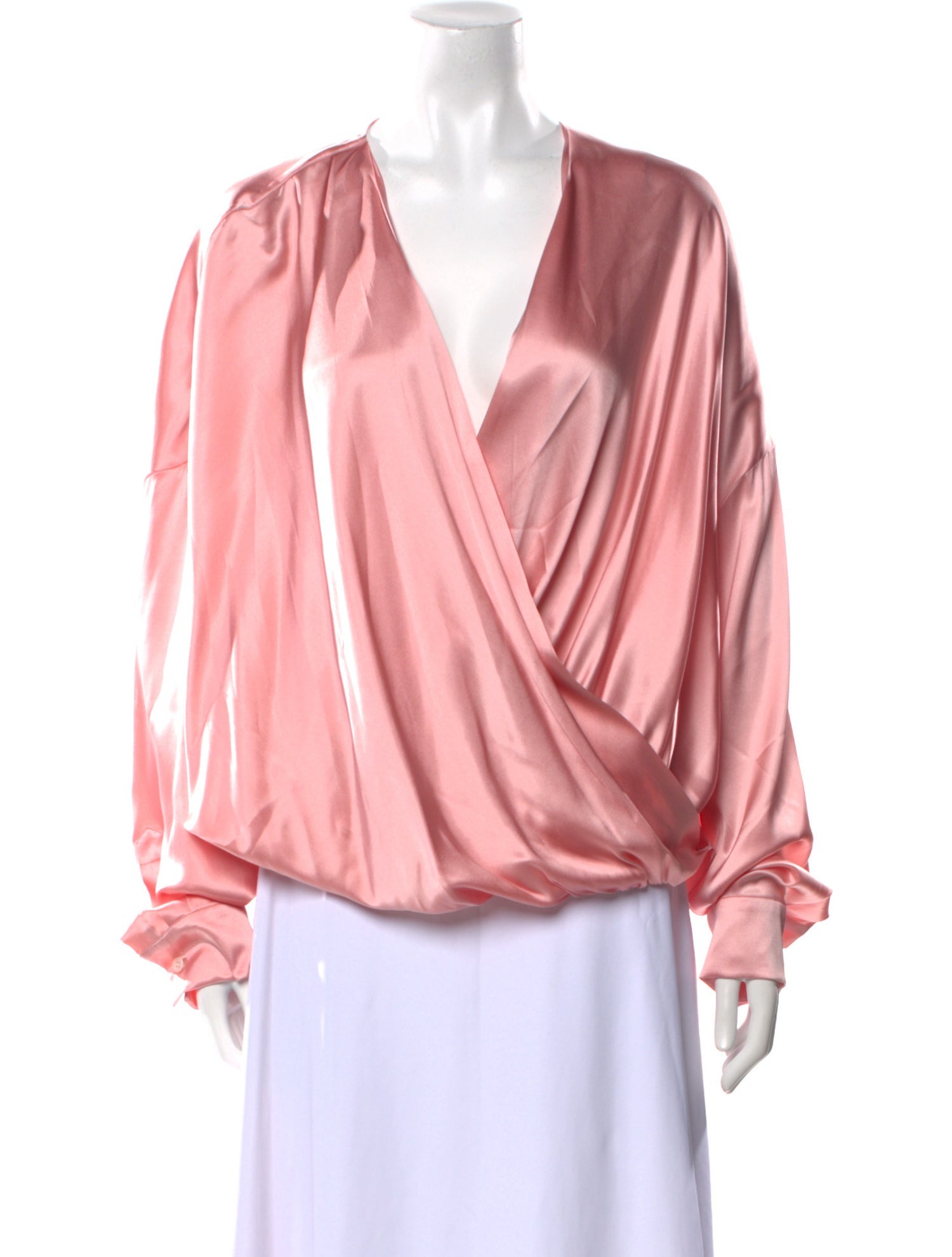 Dries Van Noten Silk V-Neck Blouse w/ Tags