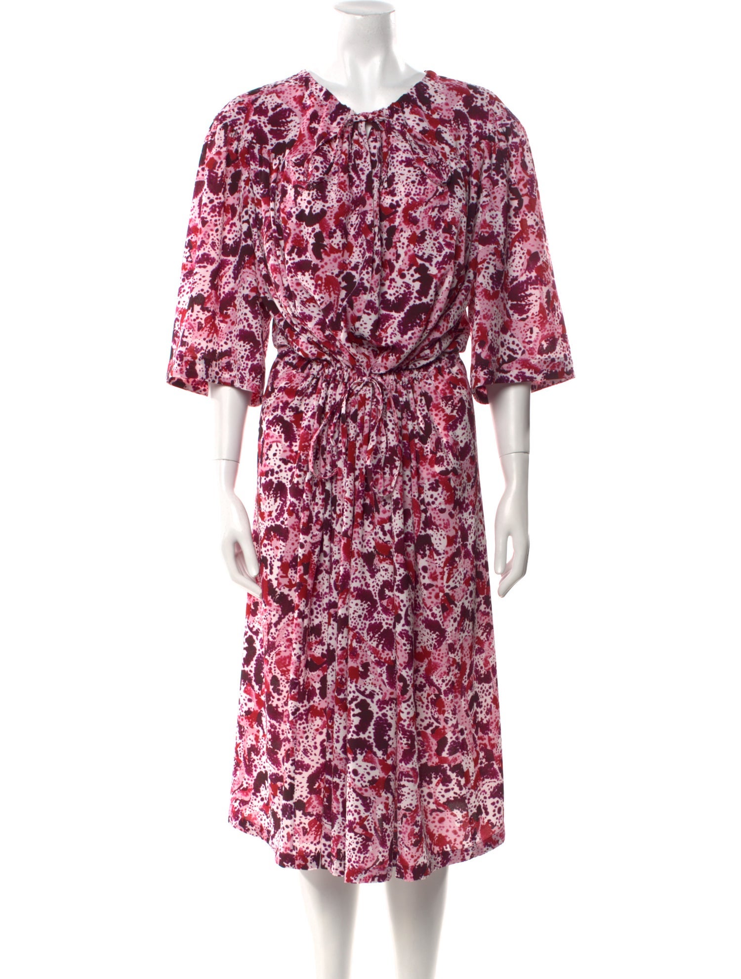 Dries Van Noten Floral Print Midi Length Dress w/ Tags