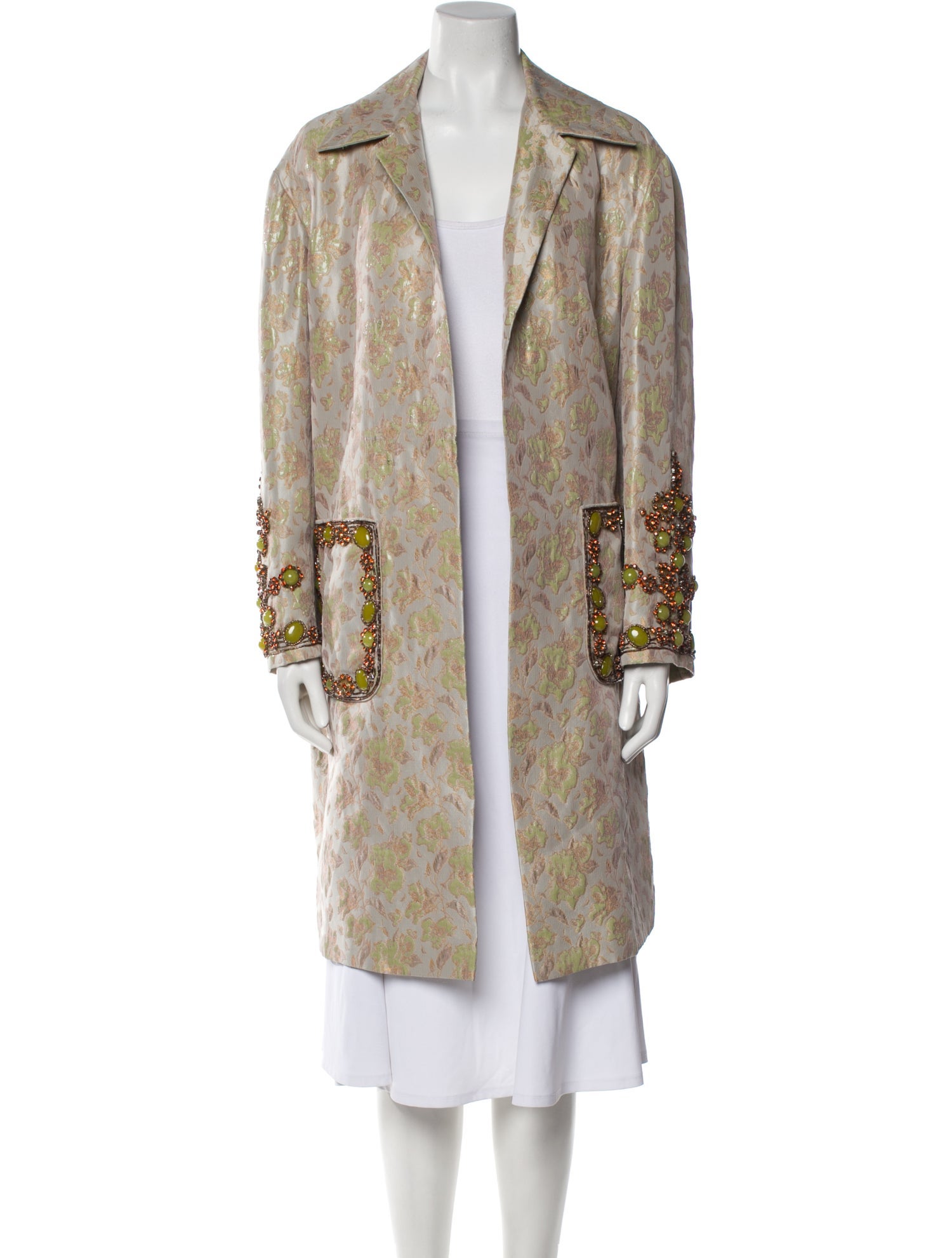 Dries Van Noten Floral Print Coat