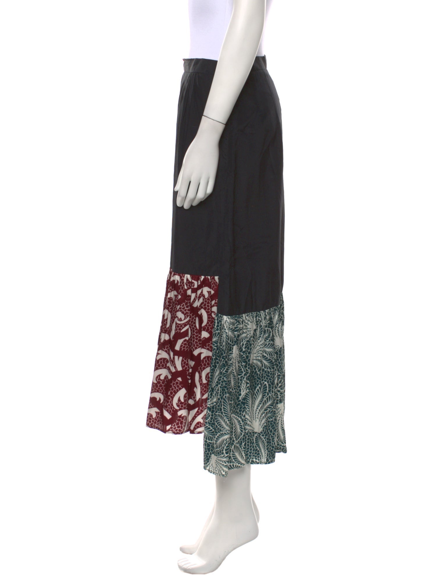 Dries Van Noten Printed Midi Length Skirt