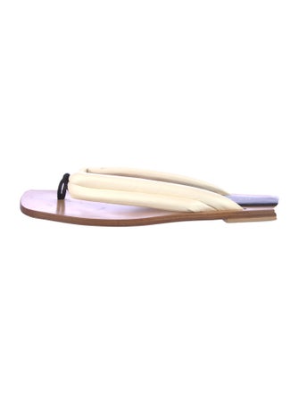 Dries Van Noten Leather Flip Flops
