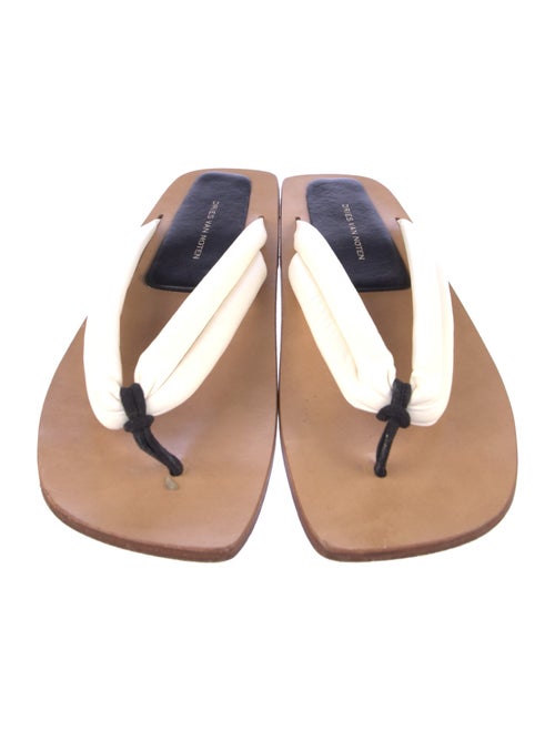 Dries Van Noten Leather Flip Flops