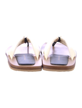 Dries Van Noten Leather Flip Flops