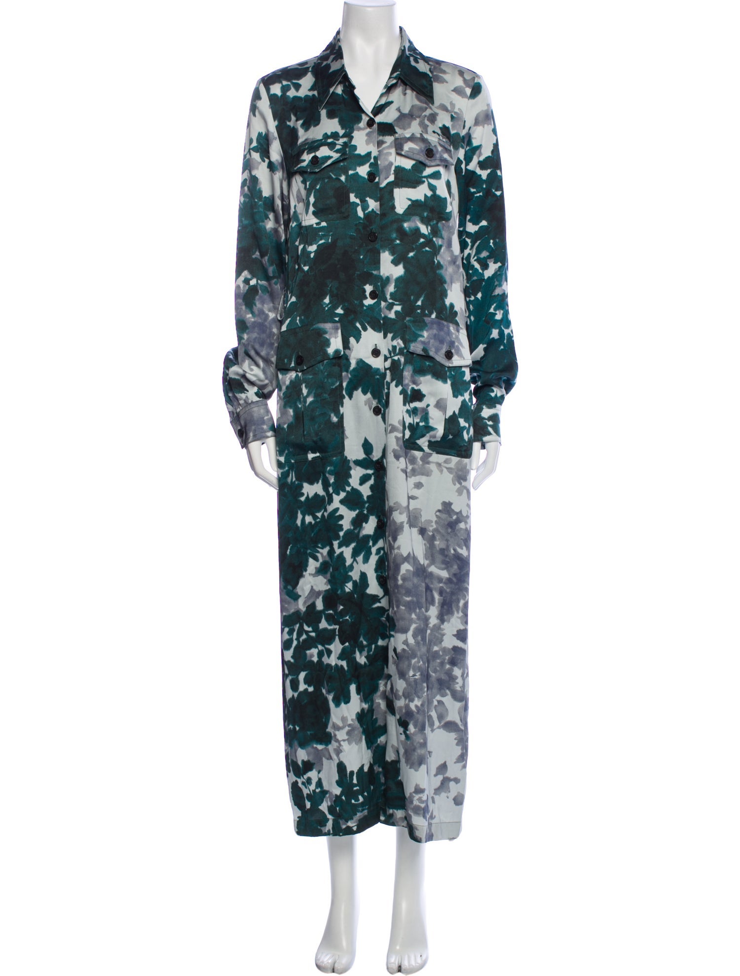 Dries Van Noten Floral Print Long Dress
