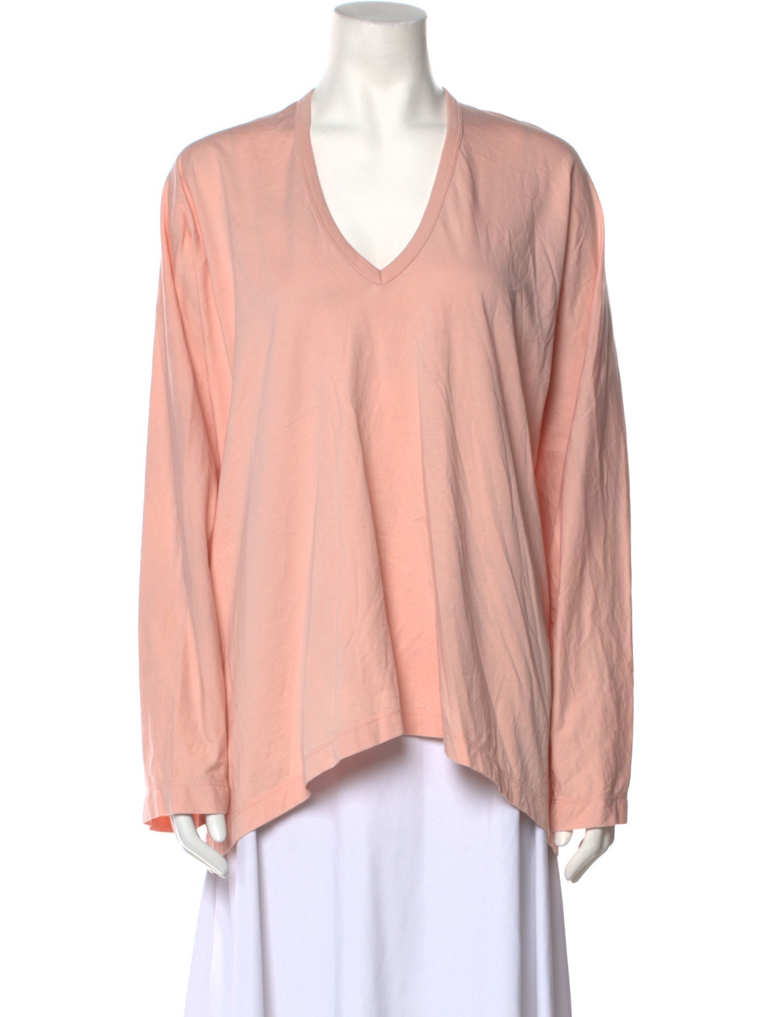 Dries Van Noten V-Neck Long Sleeve T-Shirt