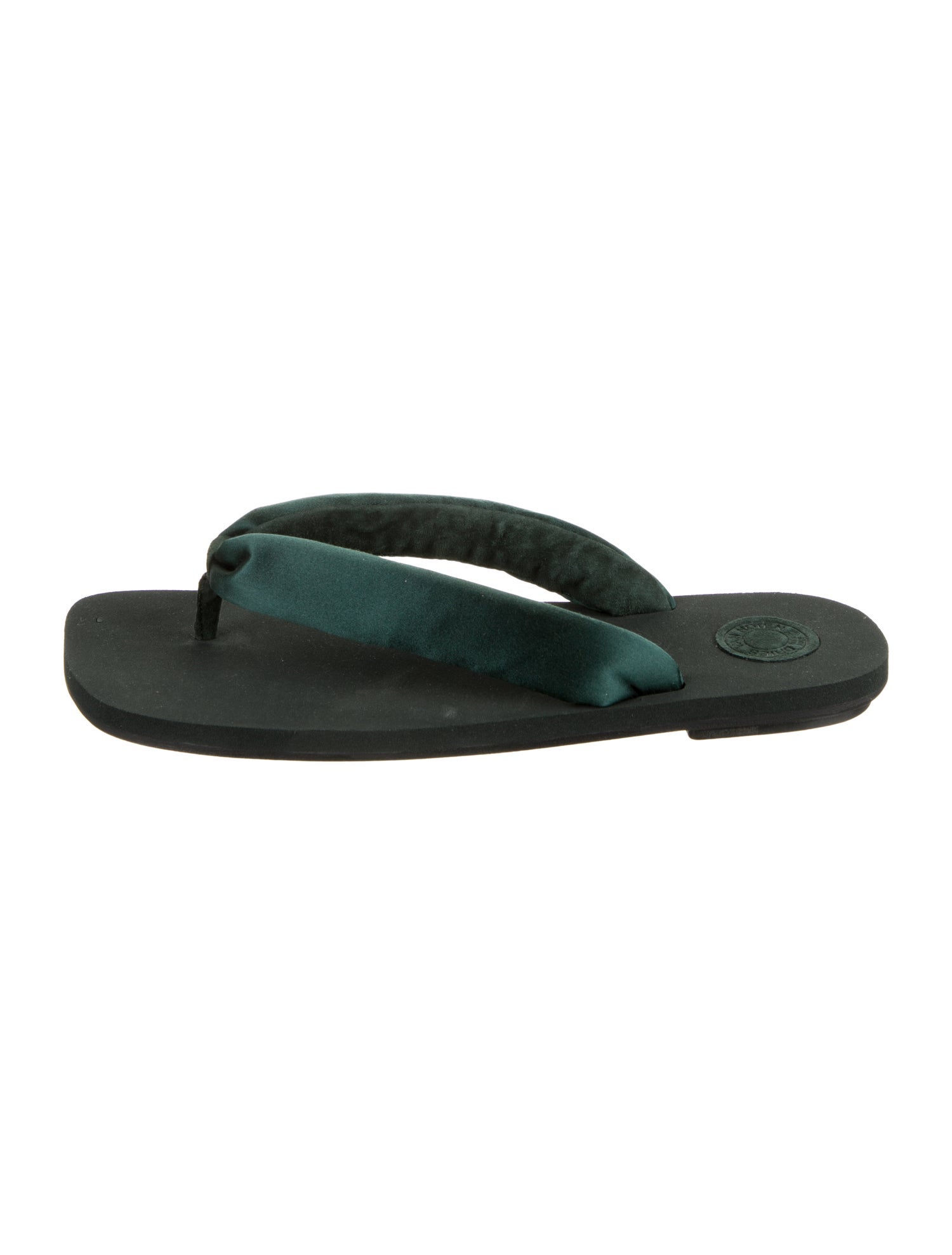 Dries Van Noten Satin Flip Flops