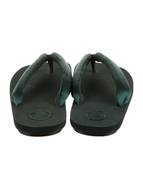 Dries Van Noten Satin Flip Flops