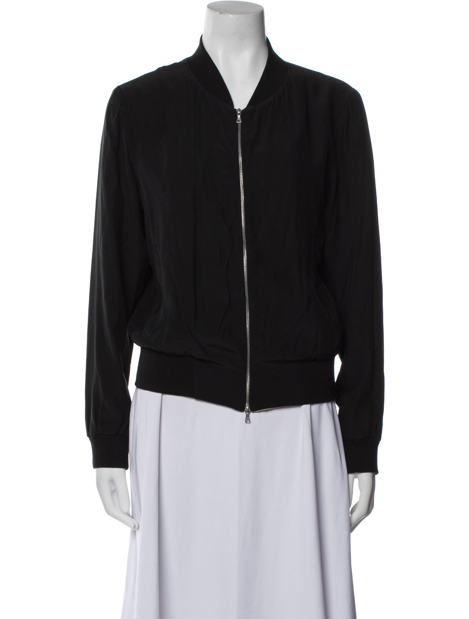 Dries Van Noten Silk Bomber Jacket