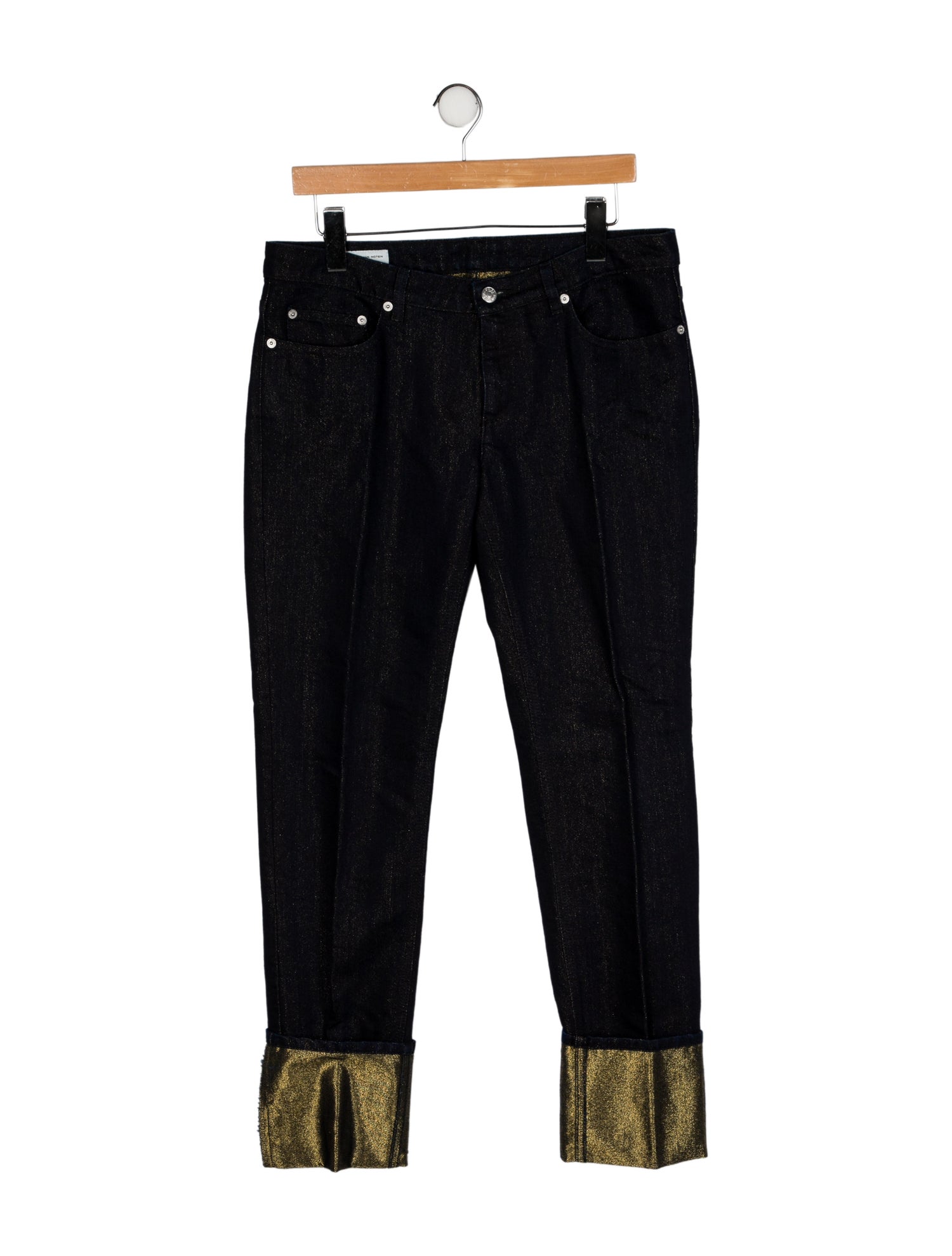 Dries Van Noten Mid-Rise Straight Leg Jeans