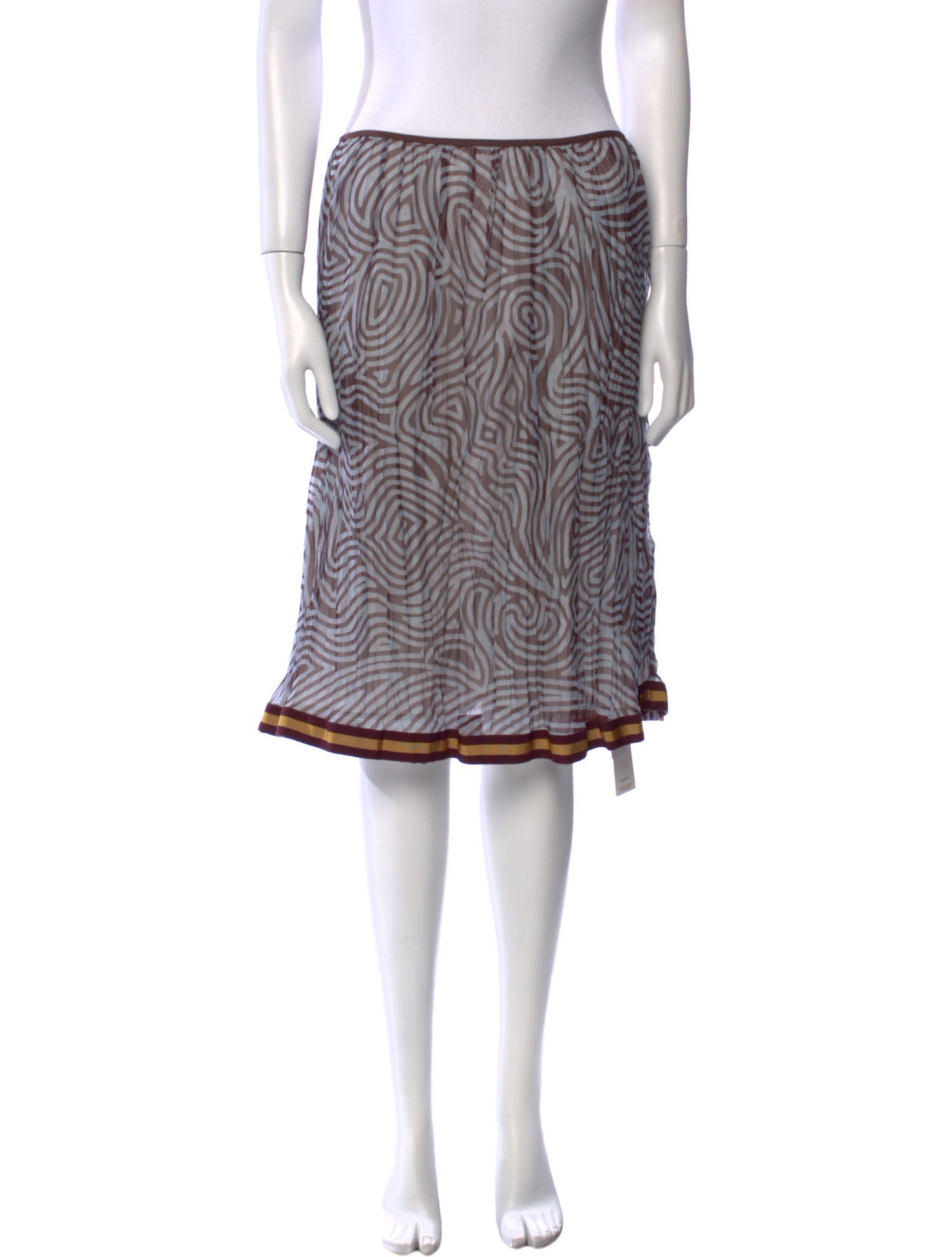 Dries Van Noten Printed Knee-Length Skirt