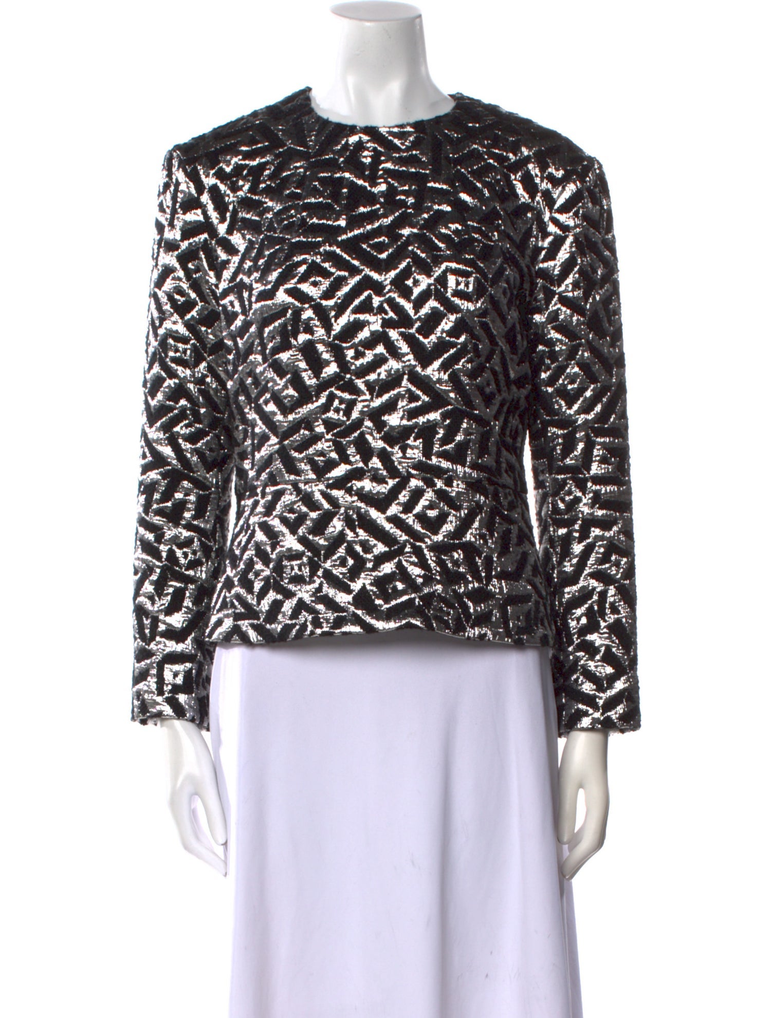 Dries Van Noten Wool Printed Top