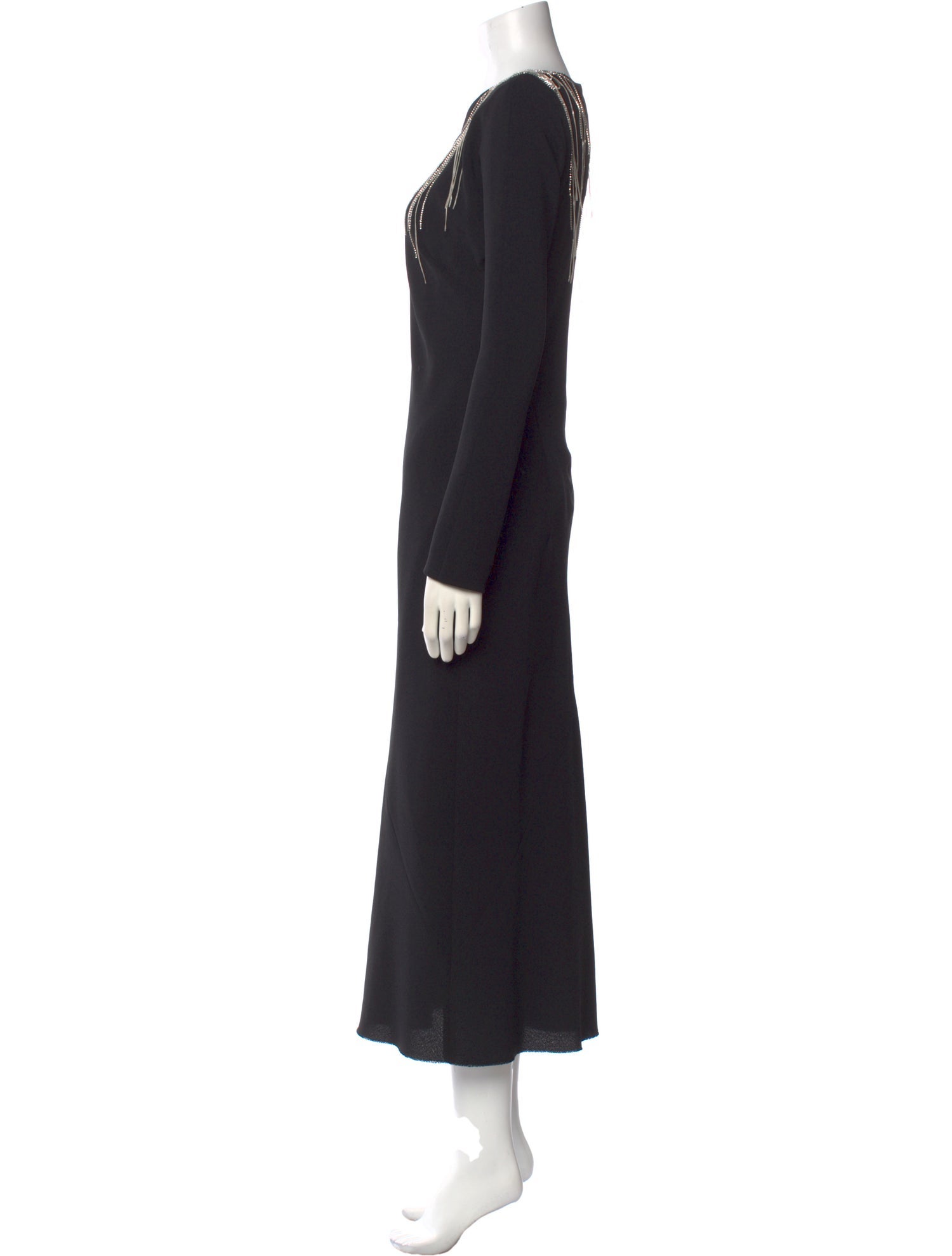 Dries Van Noten Crew Neck Long Dress