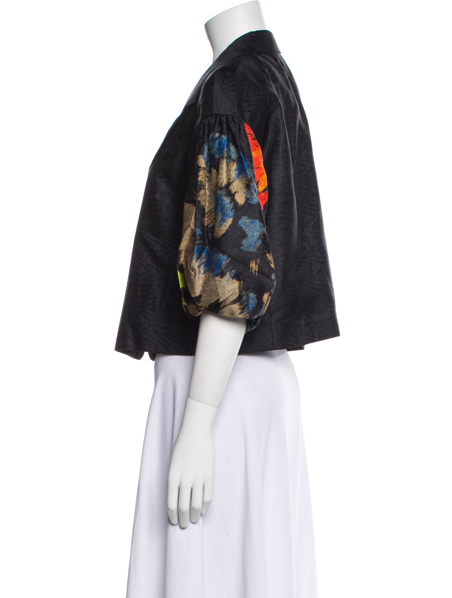 Dries Van Noten Silk Printed Evening Jacket