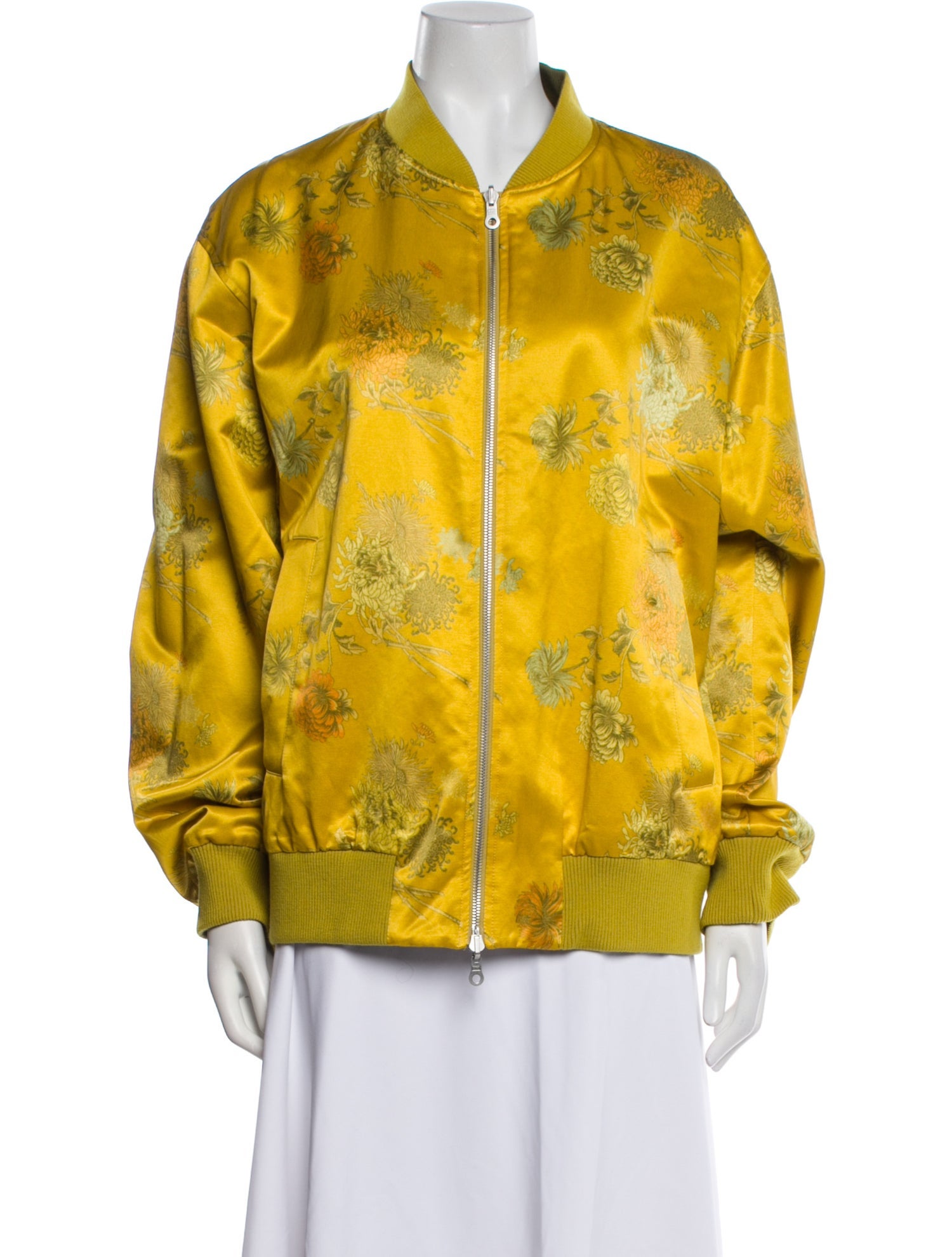 Dries Van Noten Floral Print Bomber Jacket