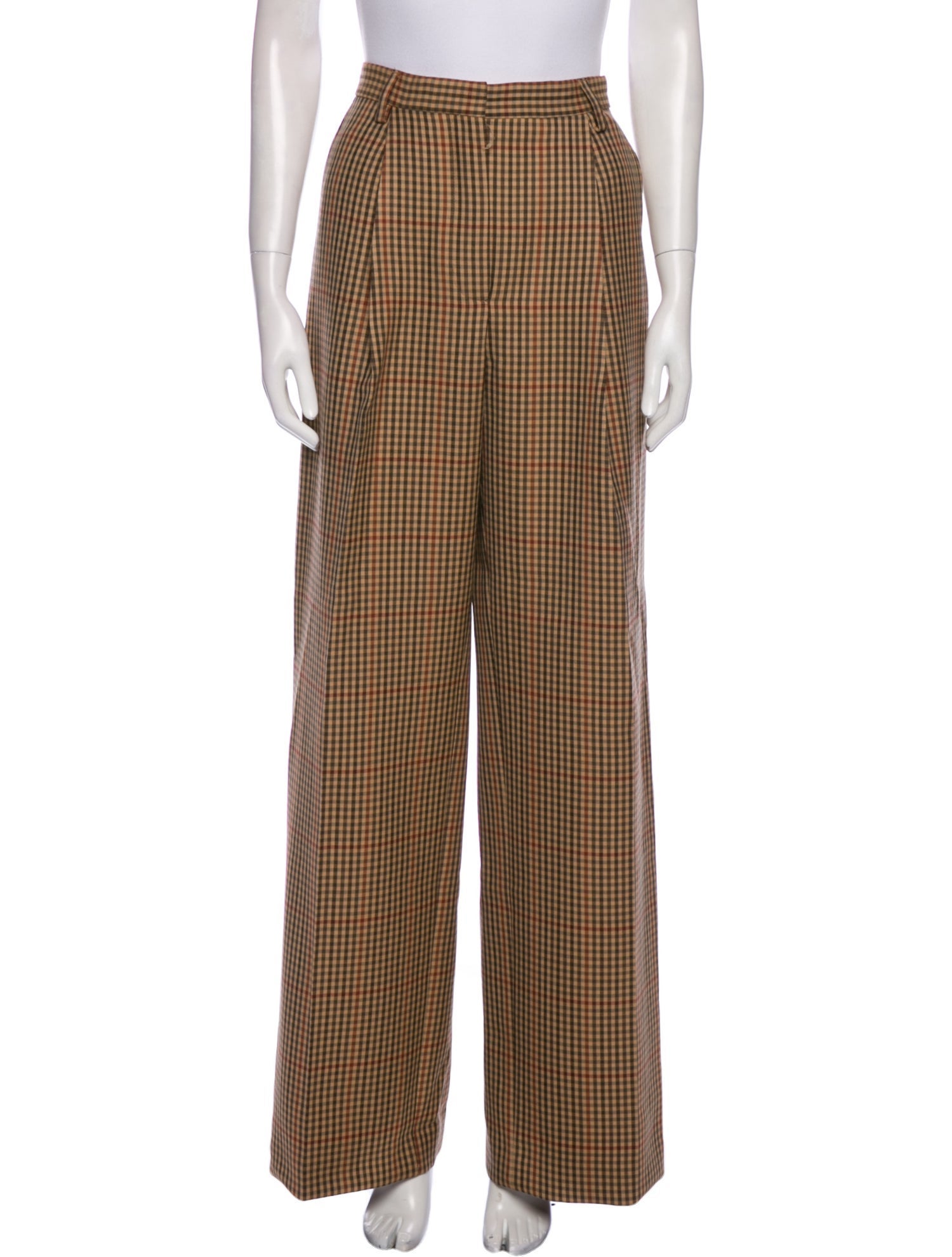 Dries Van Noten Wool Wide Leg Pants
