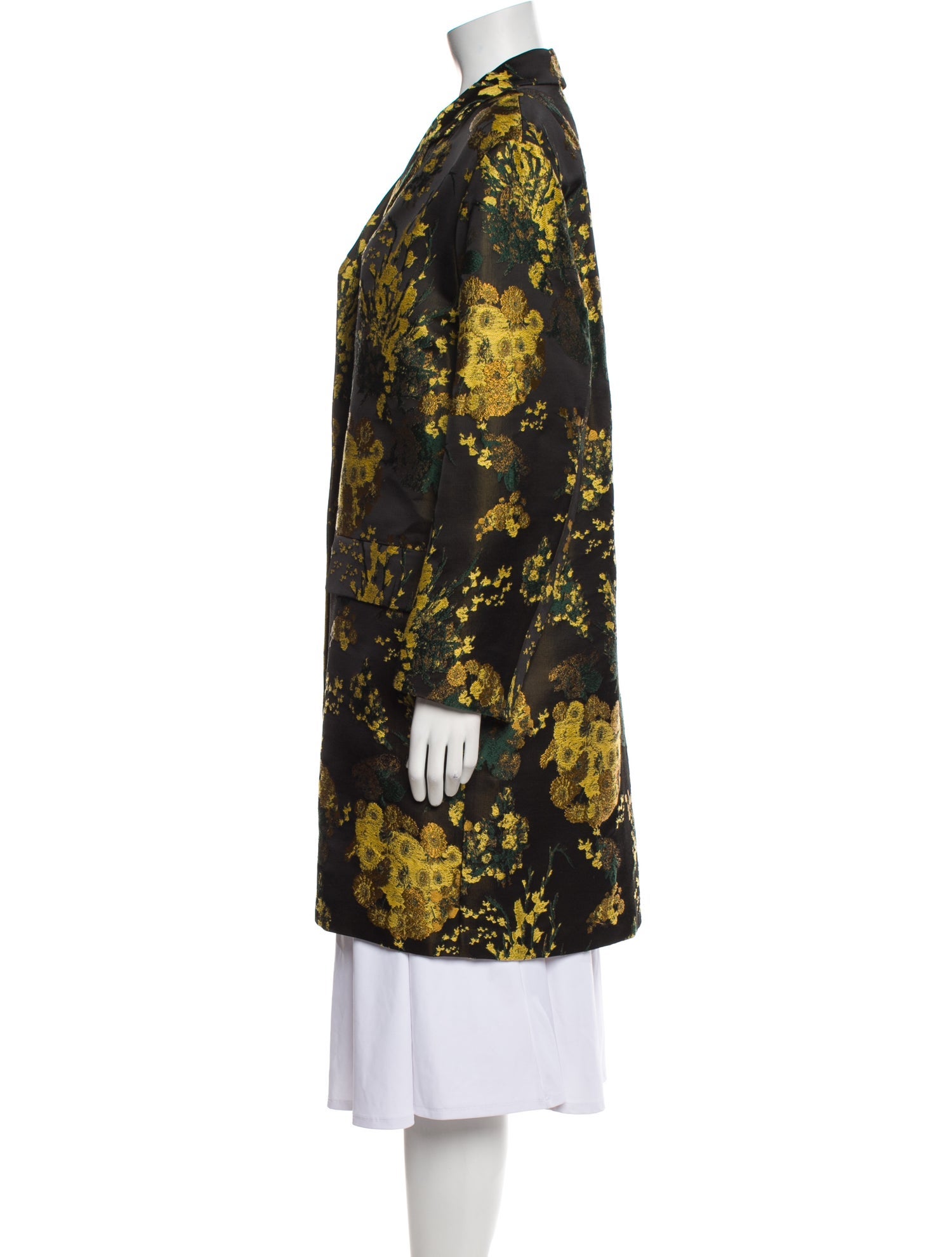 Dries Van Noten Floral Print Coat