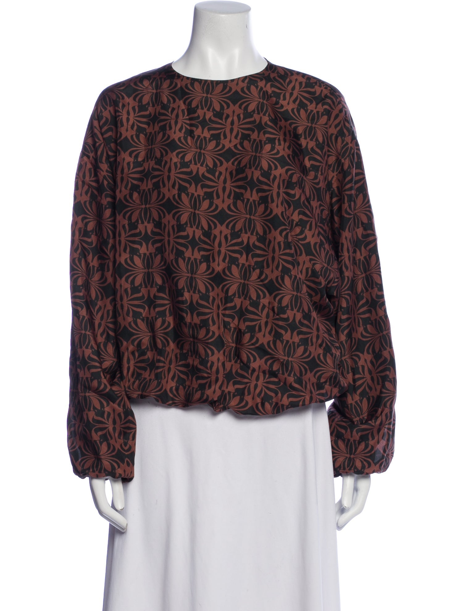 Dries Van Noten Silk Printed Blouse
