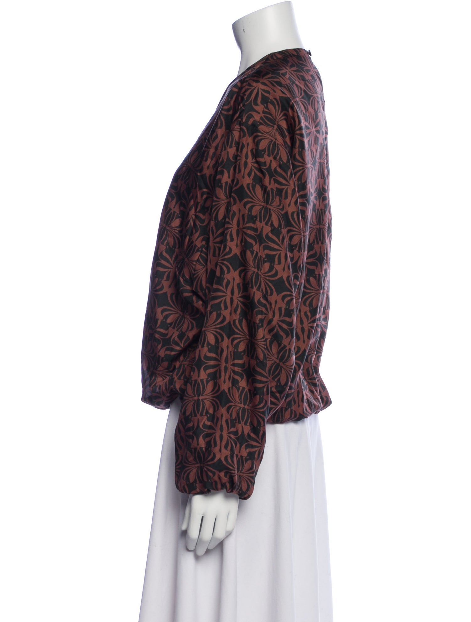 Dries Van Noten Silk Printed Blouse