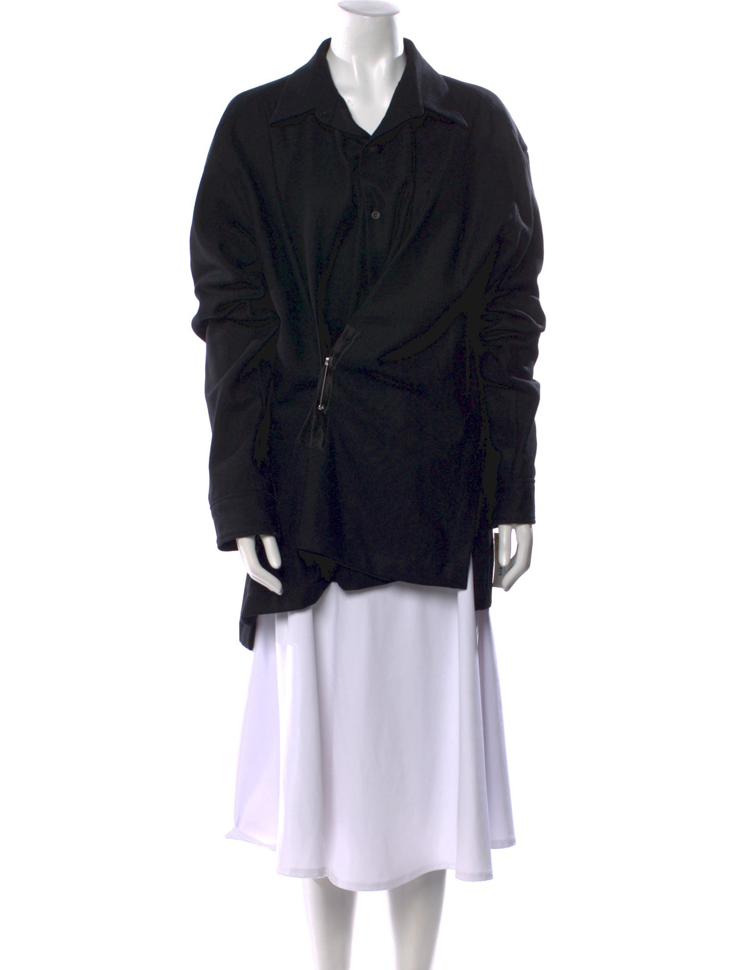 Dries Van Noten Wool Long Sleeve Button-Up Top w/ Tags