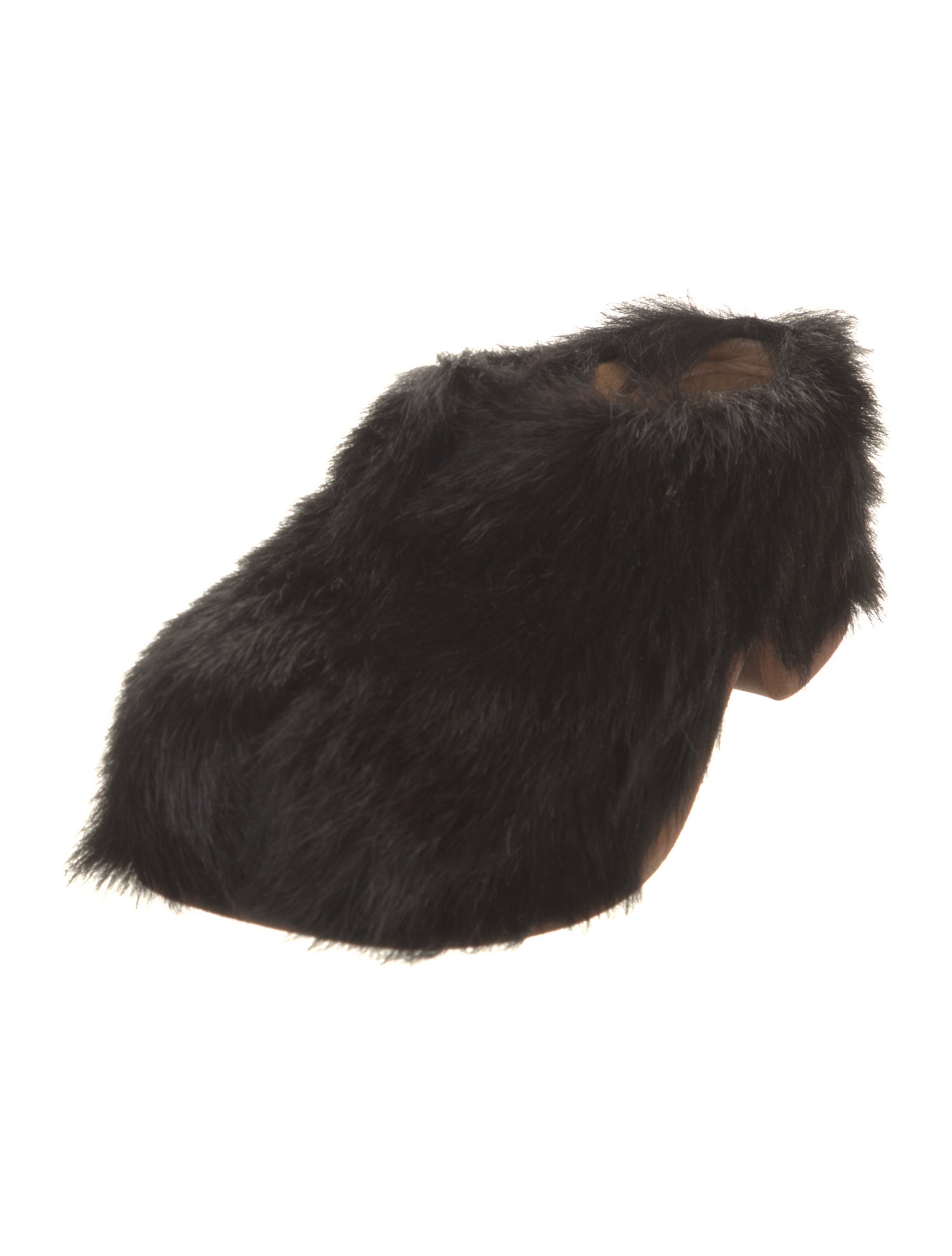 Dries Van Noten Ponyhair Fur Trim Flats