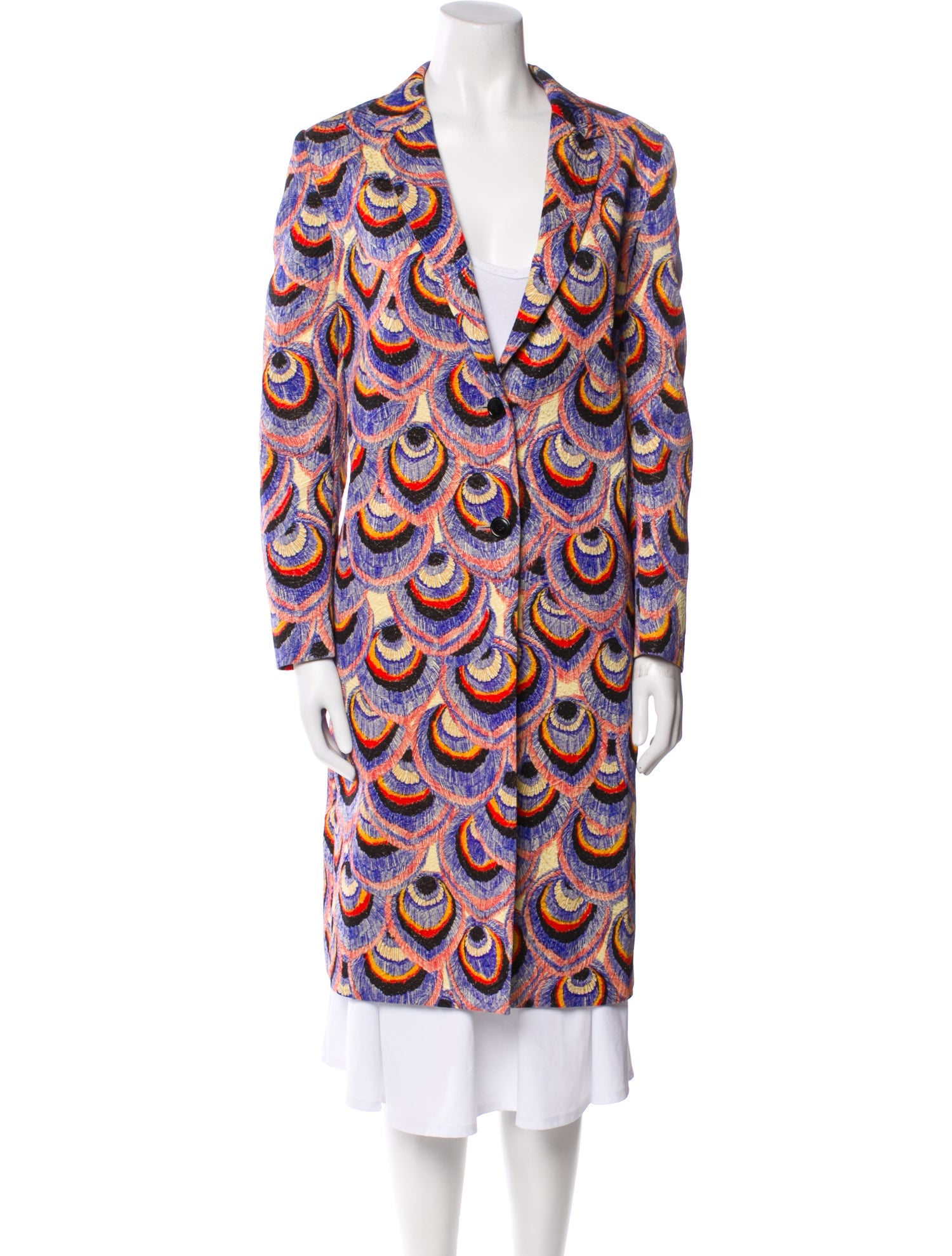 Dries Van Noten Printed Trench Coat