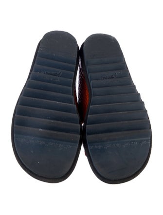 Dries Van Noten Leather Printed Slides