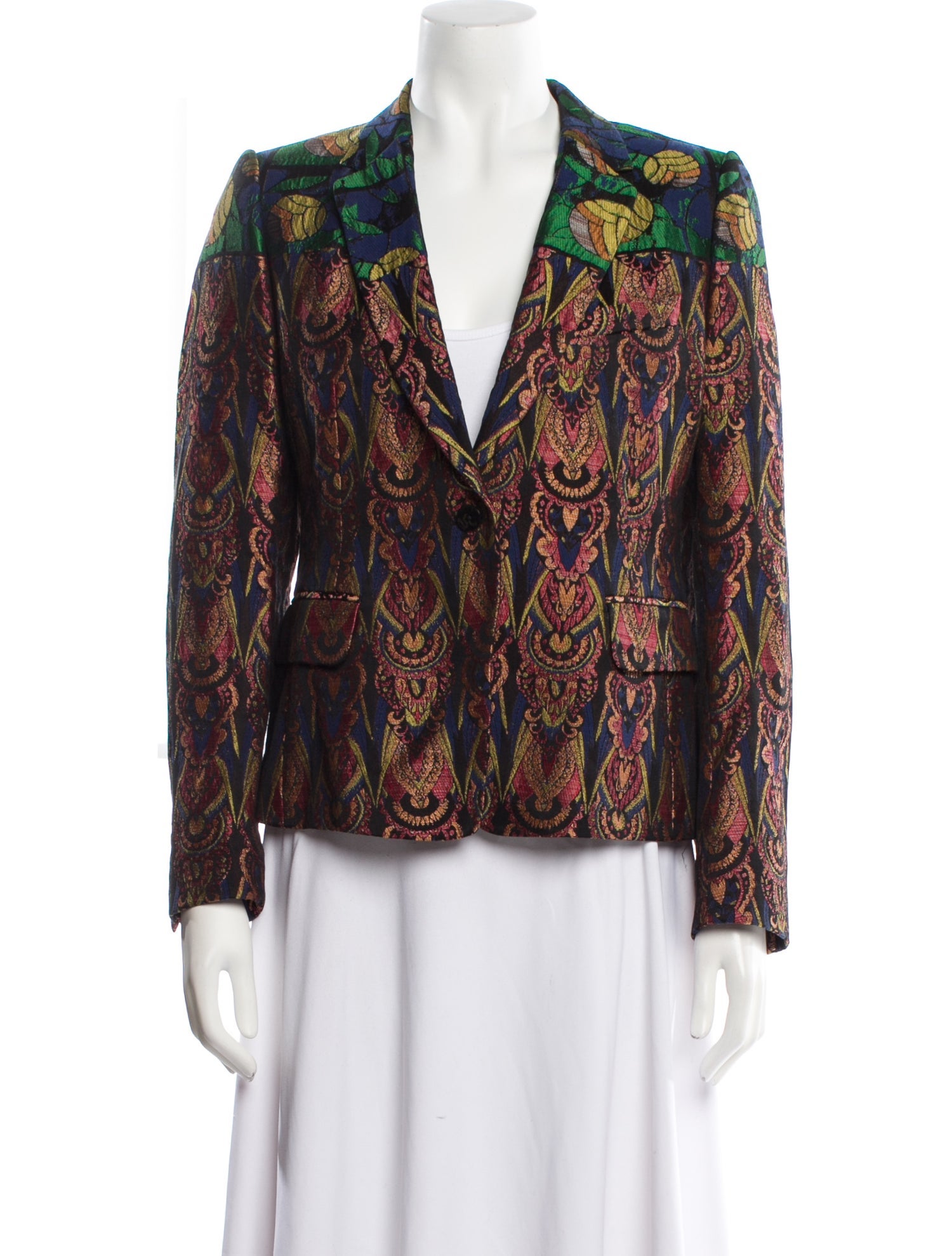 Dries Van Noten Printed Blazer