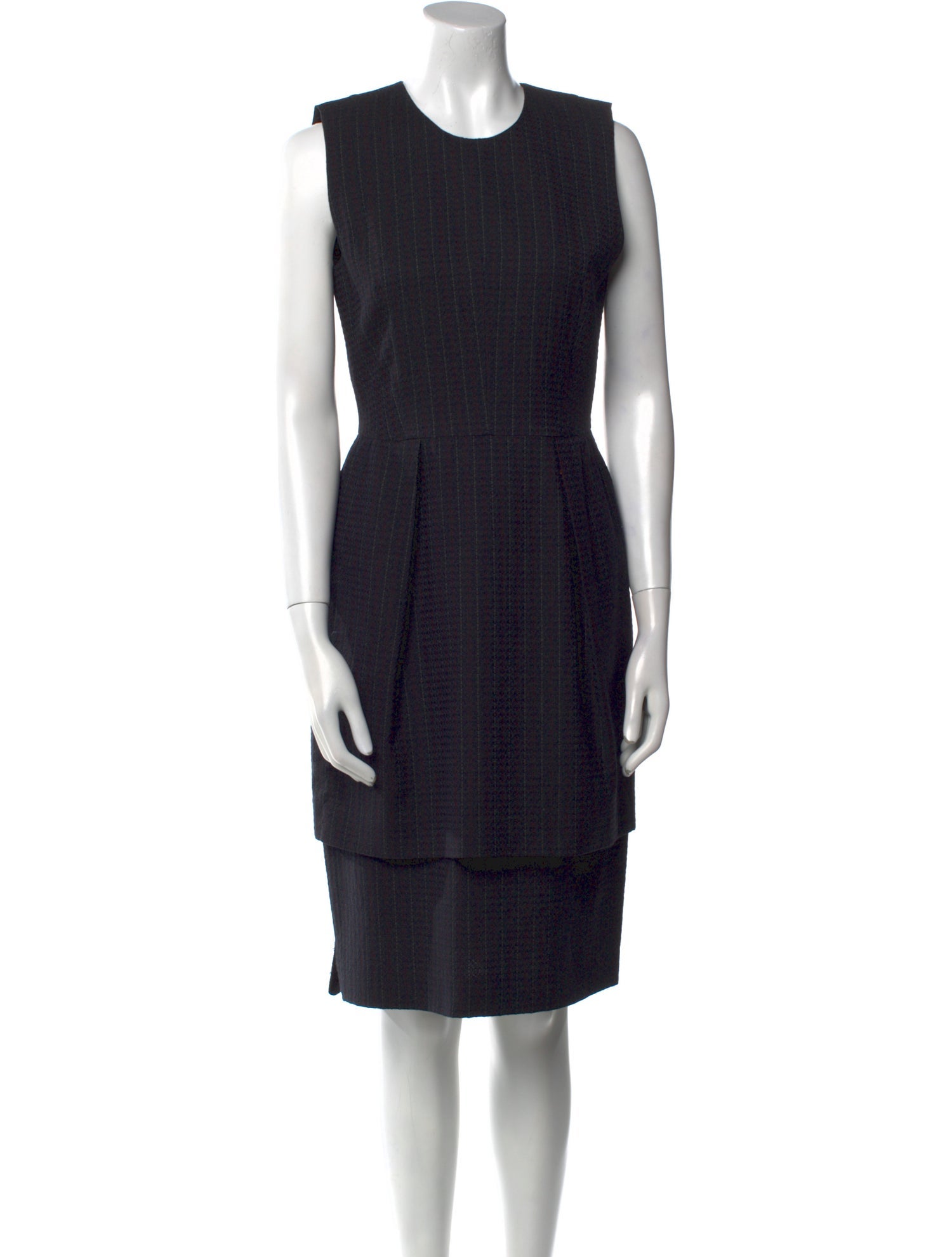 Dries Van Noten Wool Knee-Length Dress