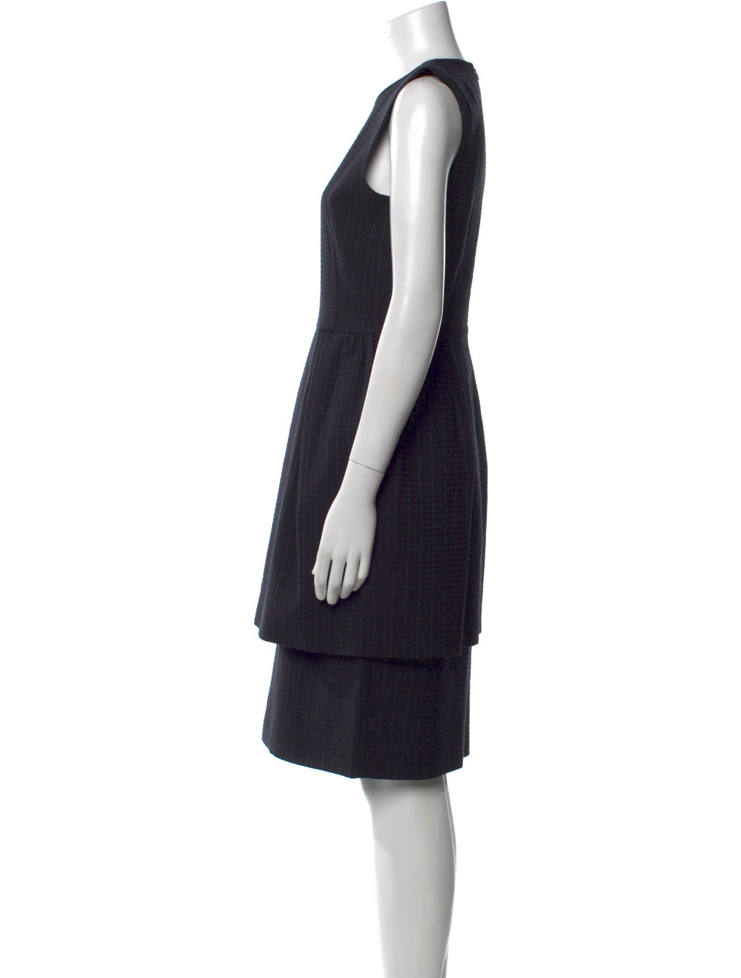 Dries Van Noten Wool Knee-Length Dress