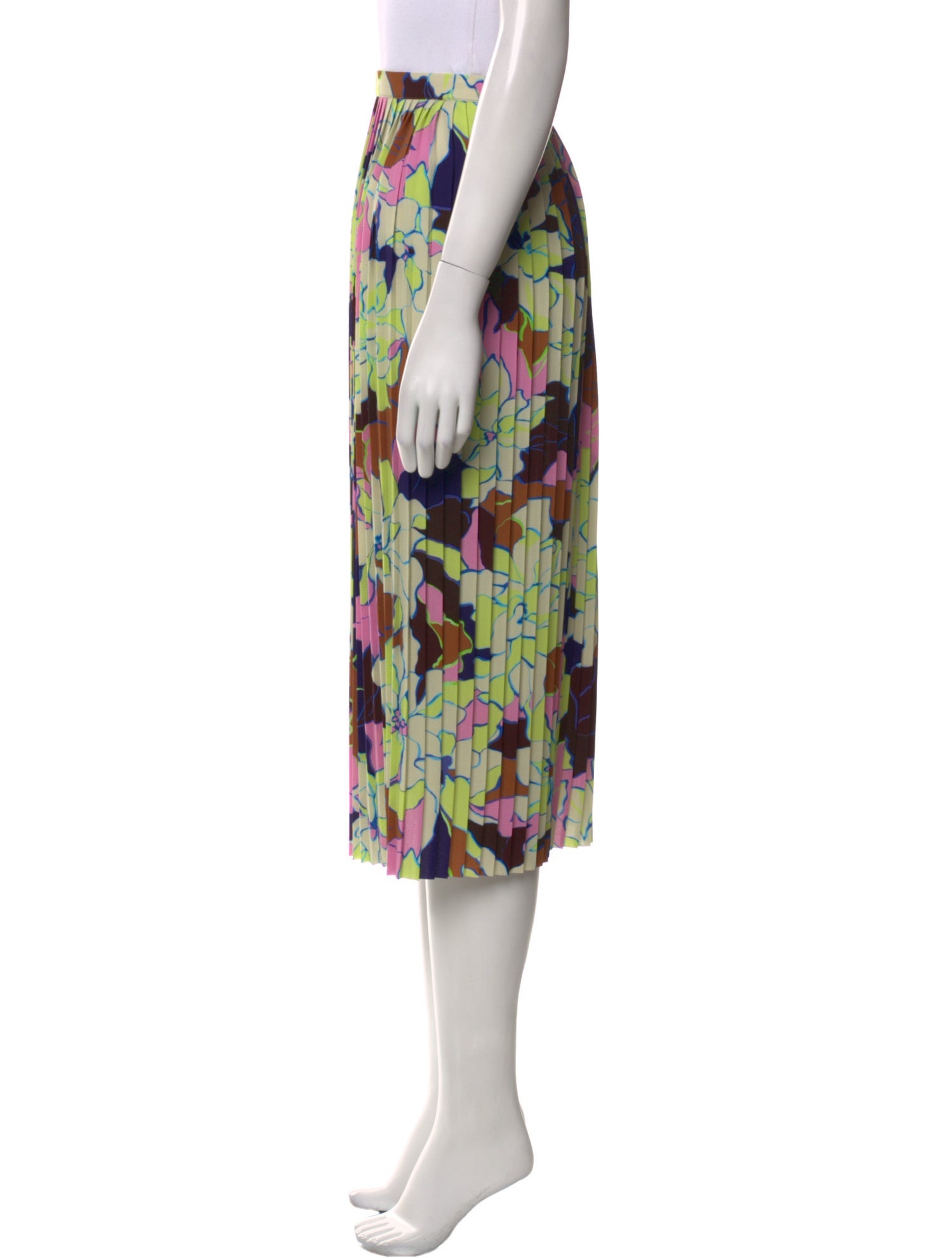 Dries Van Noten Floral Print Midi Length Skirt