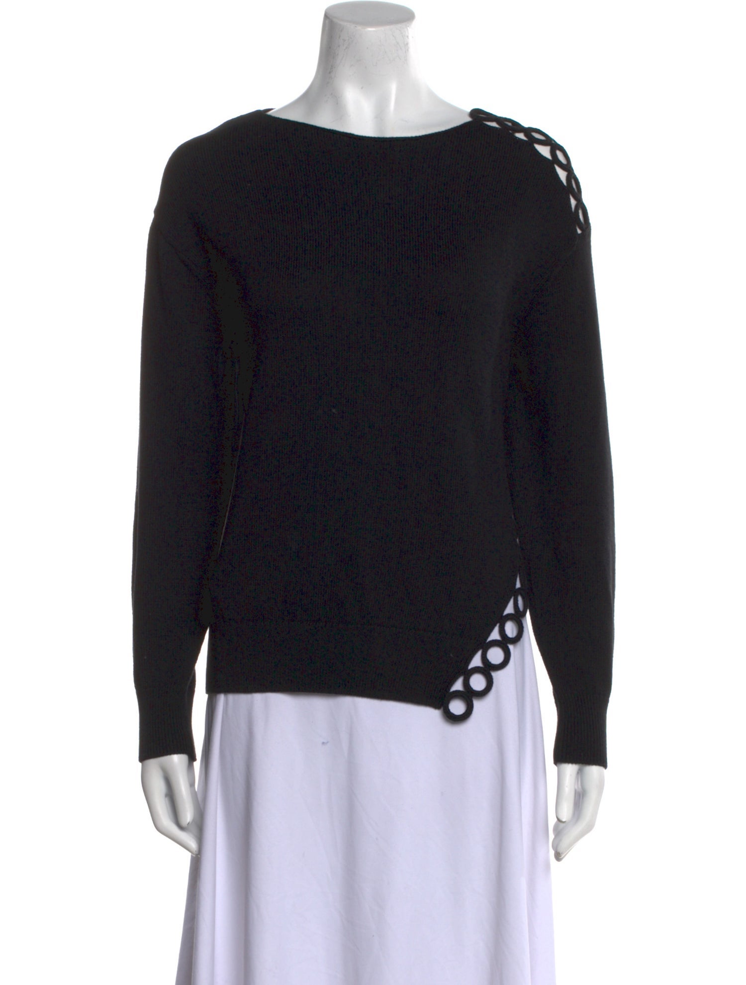 Dries Van Noten Bateau Neckline Long Sleeve Sweatshirt